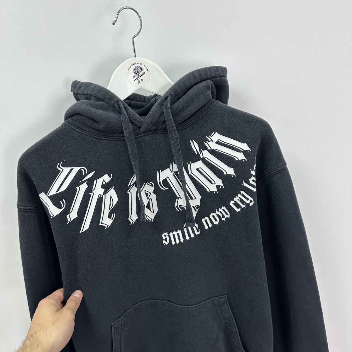 DC Comics Vintage 00s Joker Good Evening Bitches Pain hoodie y2k life Size US M / EU 48-50 / 2 - 8 Thumbnail