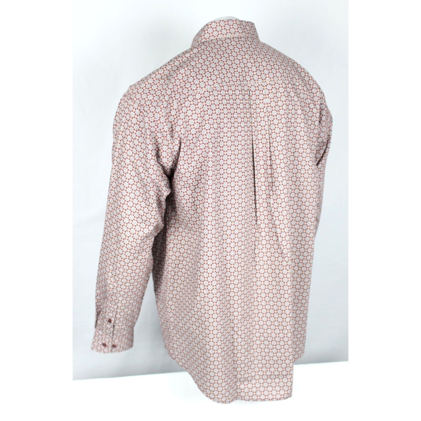 Vintage VINTAGE Cinch Men's Classic Fit Button Shirt Long Sleeve XL Burgundy Molin Geo Print Size US XL / EU 56 / 4 - 2 Thumbnail