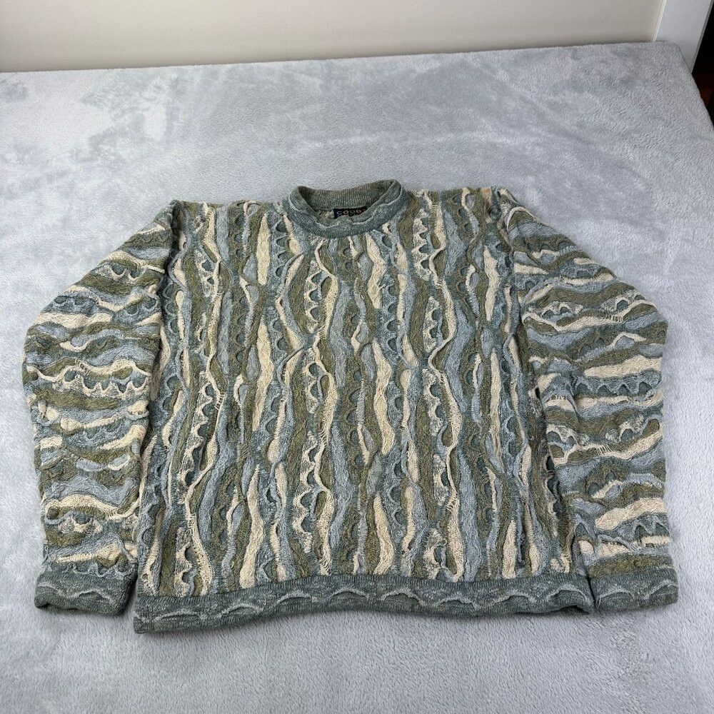 Coogi Coogi Australia Green Knit Sweater Men's Size L Size US L / EU 52-54 / 3 - 9 Thumbnail