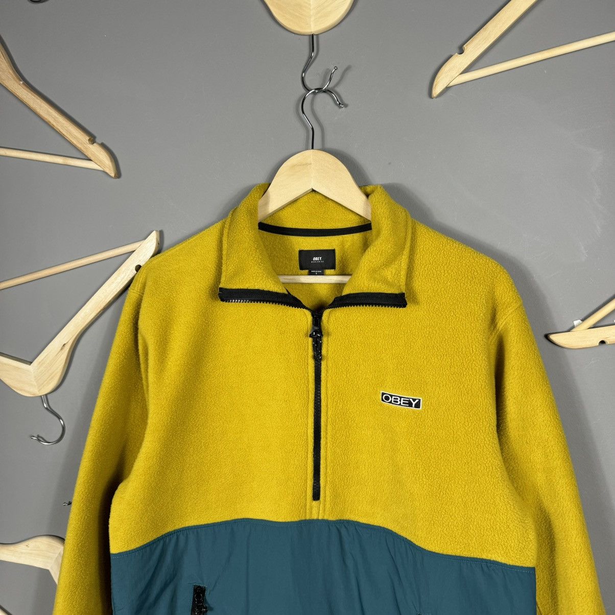 Obey Obey Fleece Zip Sweater Size US S / EU 44-46 / 1 - 2 Thumbnail