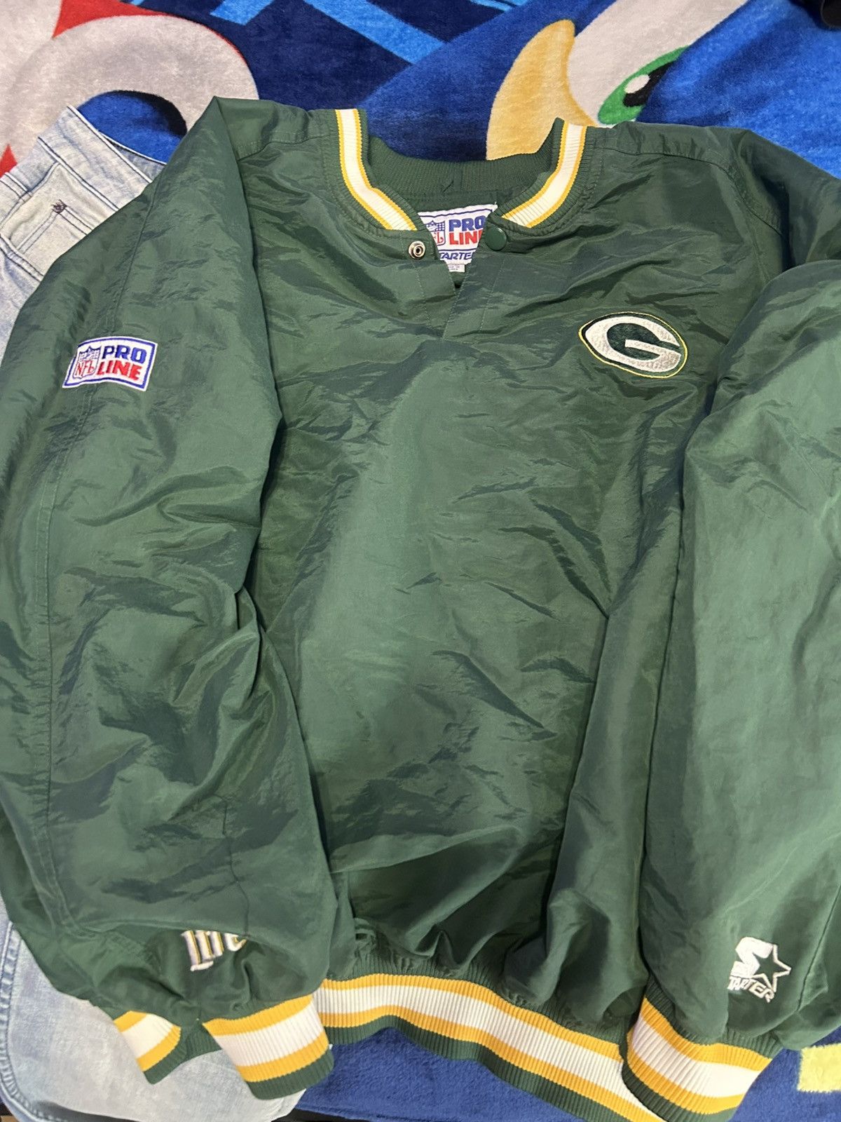 NFL × Starter × Vintage Green Bay Starter Windbreaker Size US XXL / EU 58 / 5 - 1 Thumbnail