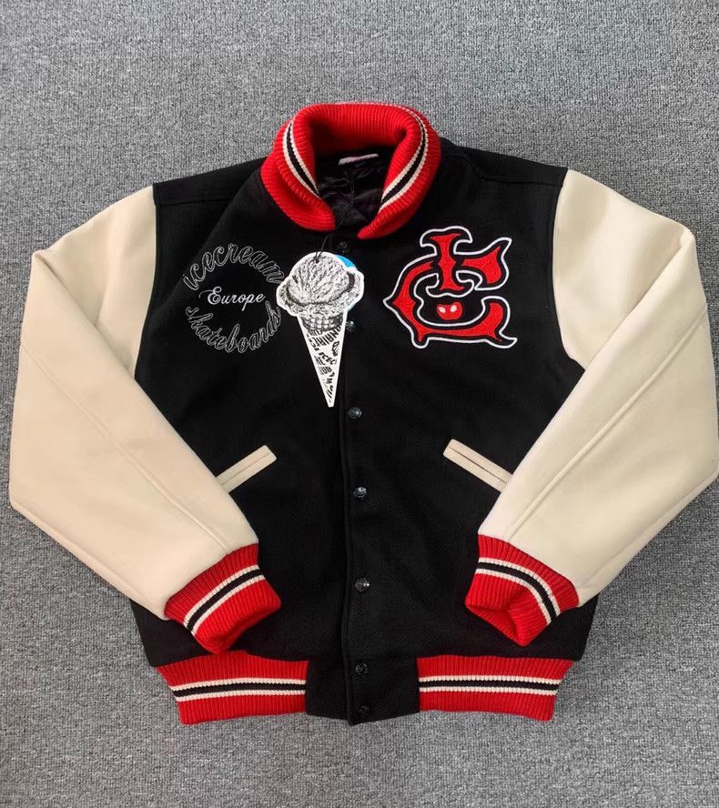 Billionaire Boys Club Terry Embroidered Skate Ice Cream Varsity Jacket. Q7 Size US L / EU 52-54 / 3 - 1 Thumbnail