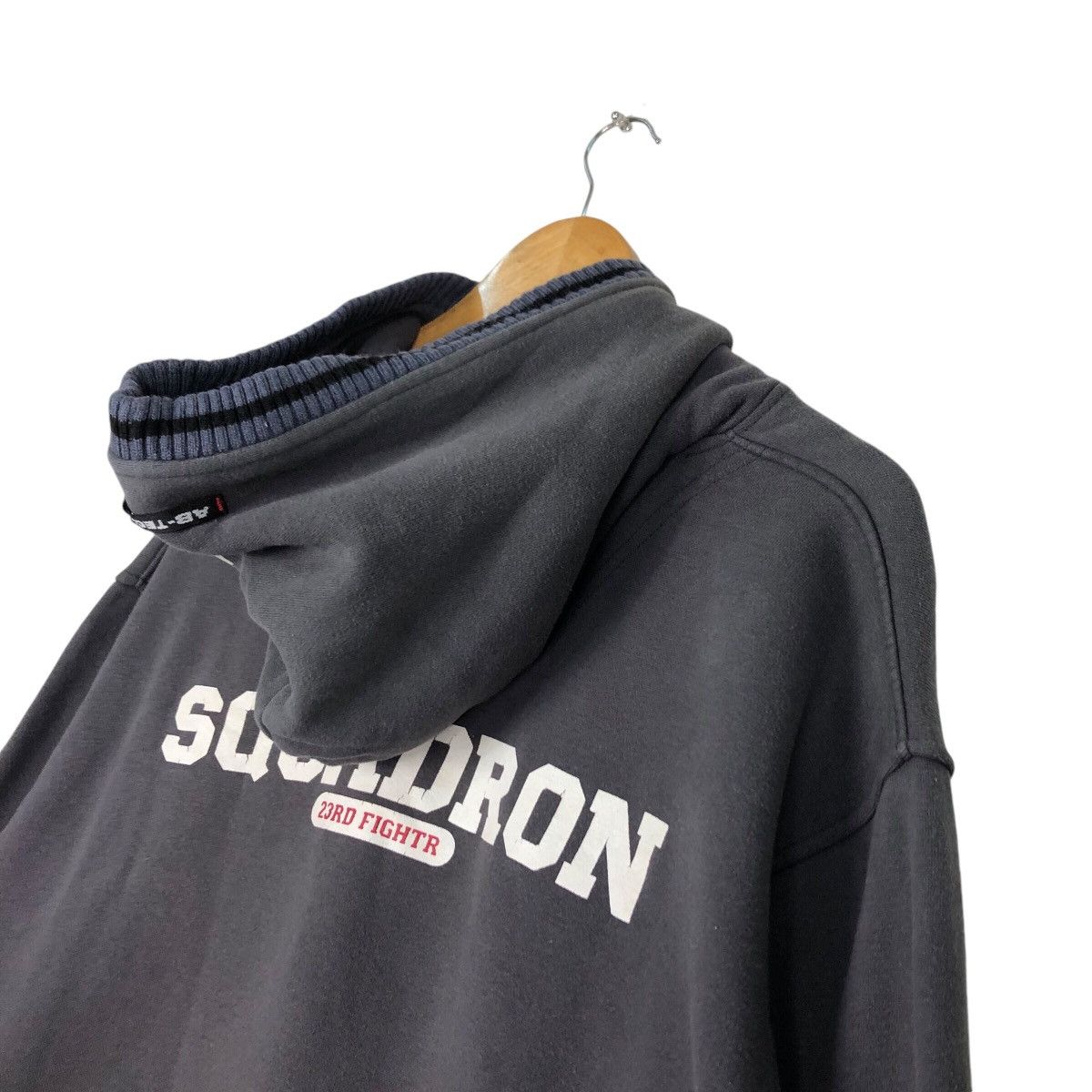 Japanese Brand AB tech Sport Hoodie Squadron Airforce Sweater Jacket Large Size US L / EU 52-54 / 3 - 8 Thumbnail