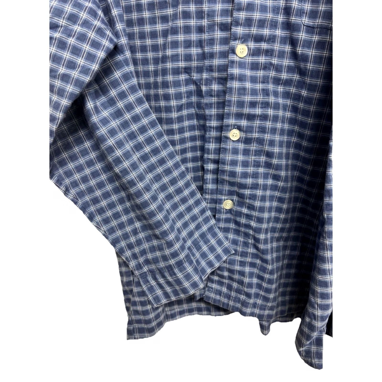 Izod IZOD Men's Pajama Set XL Blue Plaid Button Front Top Lounge Pants Sleepwear Size US XL / EU 56 / 4 - 5 Thumbnail
