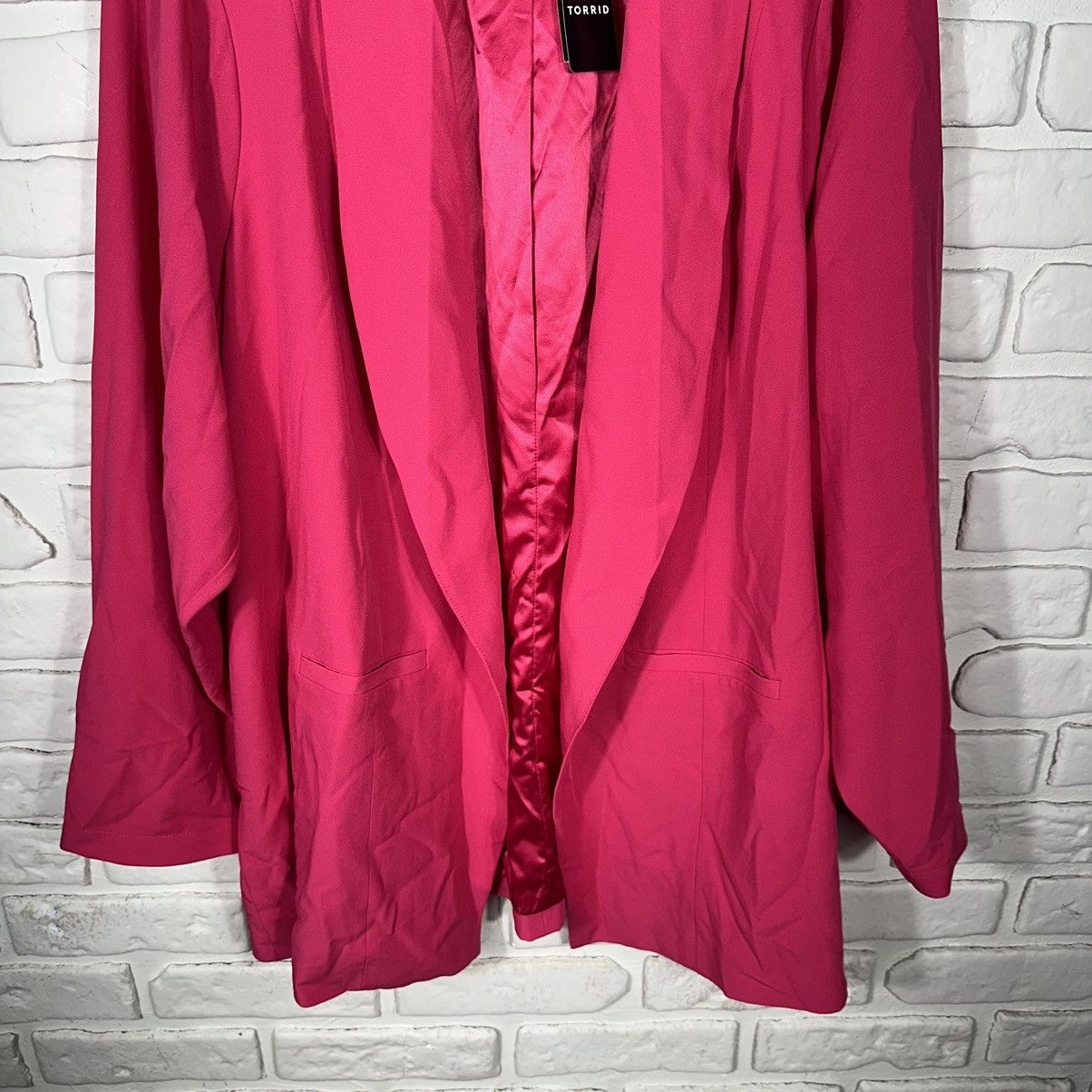 Torrid NEW Torrid Studio Refined Crepe Shawl Collar Blazer Size 4X Size 4XL / US 24-26 - 8 Thumbnail
