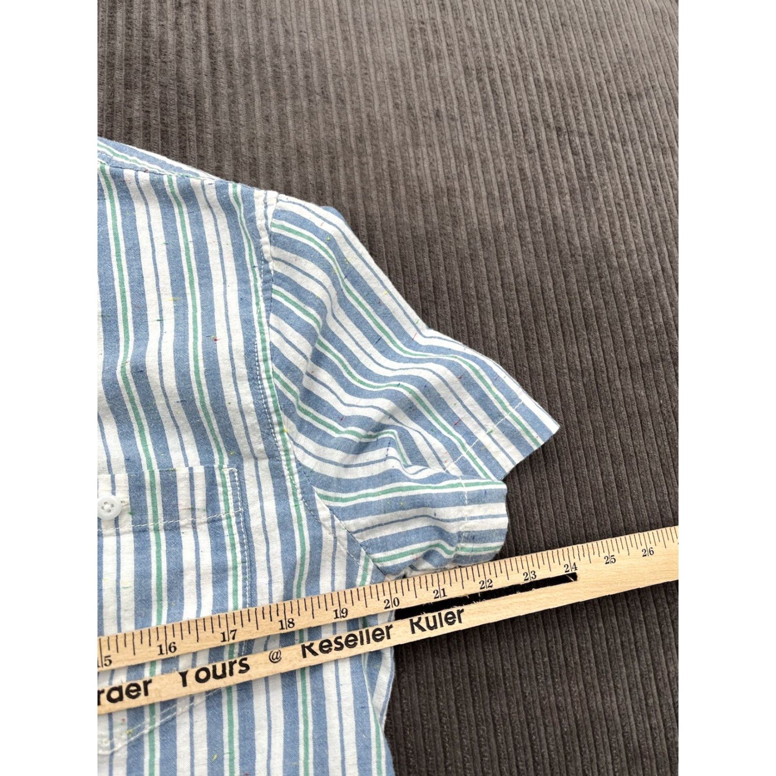 Rails Rails Shirt Men L Cotton Short Sleeve Button Up Casual Outdoors Striped All Seasons Fall Spring Summer Vintage: No Size US L / EU 52-54 / 3 - 4 Thumbnail
