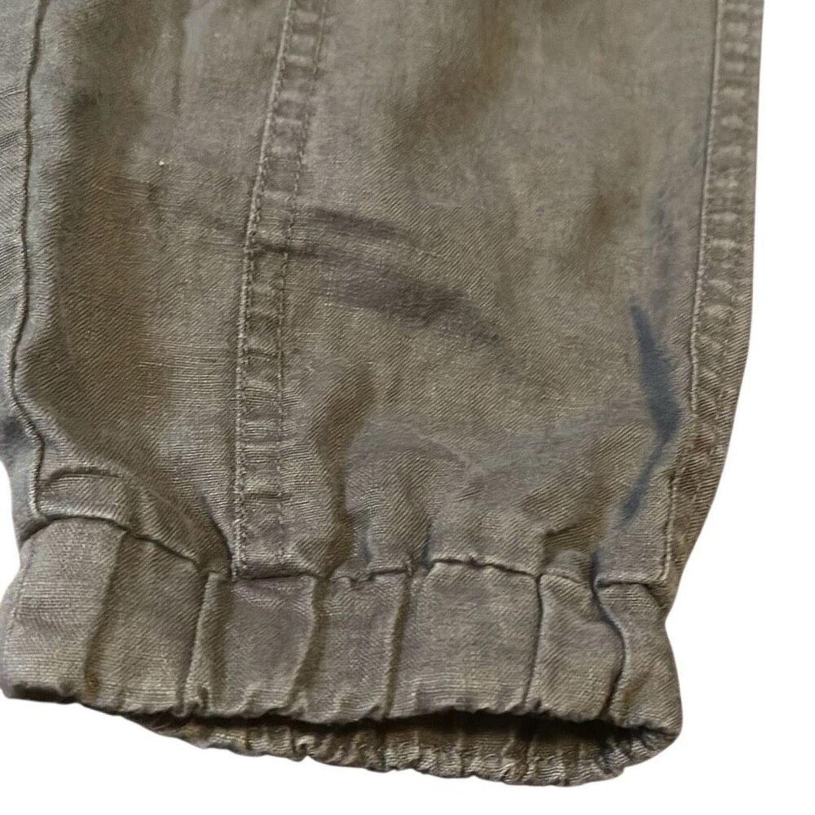 Designer Athleta linen cargo pants size 6 tall Size 28" / US 6 / IT 42 - 3 Thumbnail