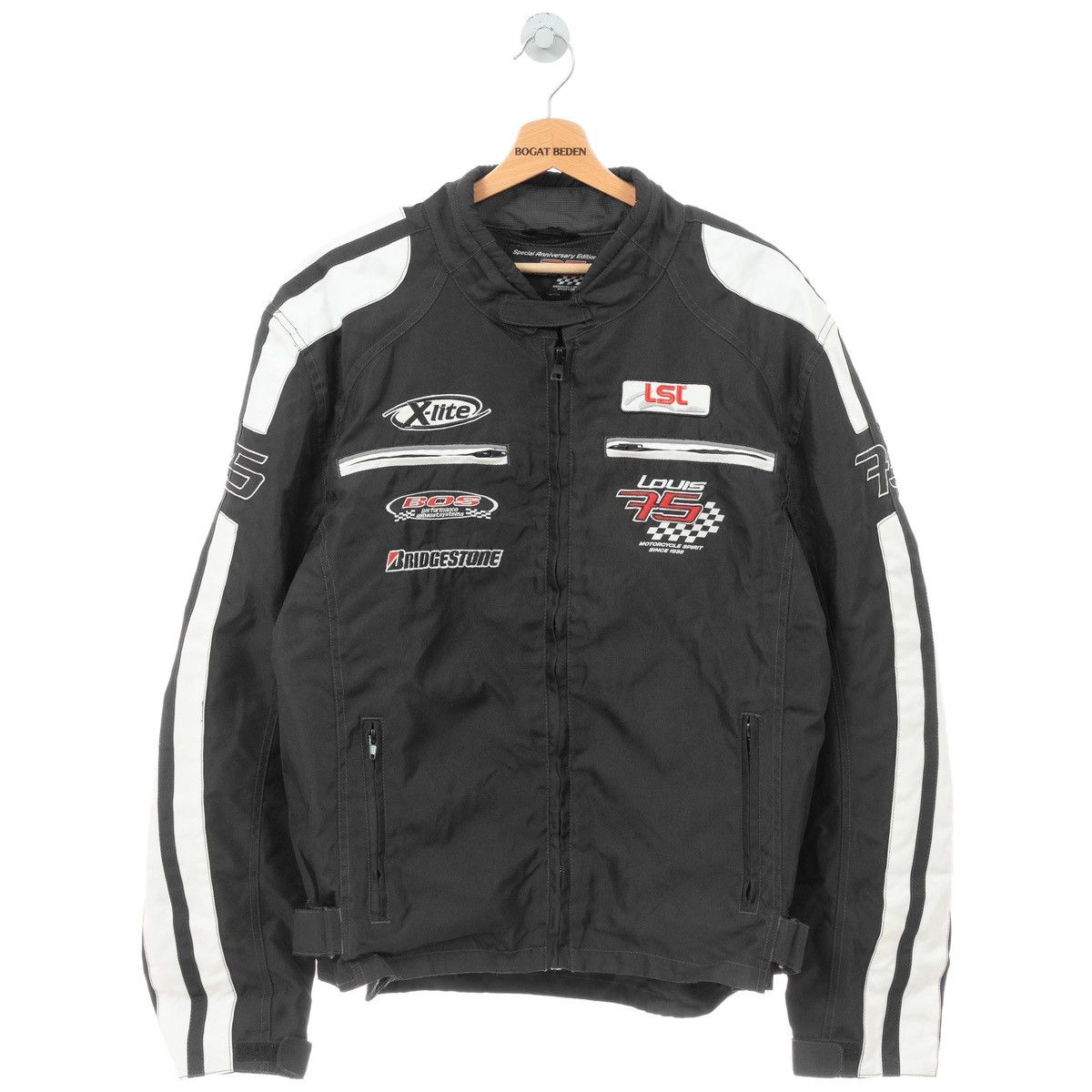 Streetwear Vale Lives Black Flag Motocroxxx Jacket | Grailed