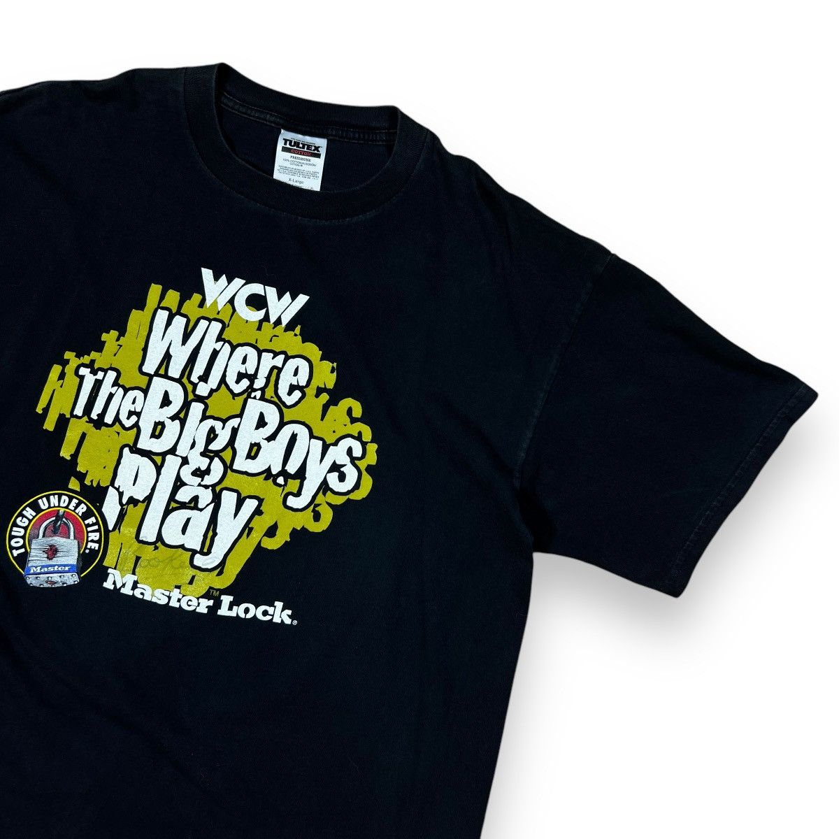 WWE 1999 WCW MASTER LOCK SHIRT Size US XL / EU 56 / 4 - 4 Thumbnail