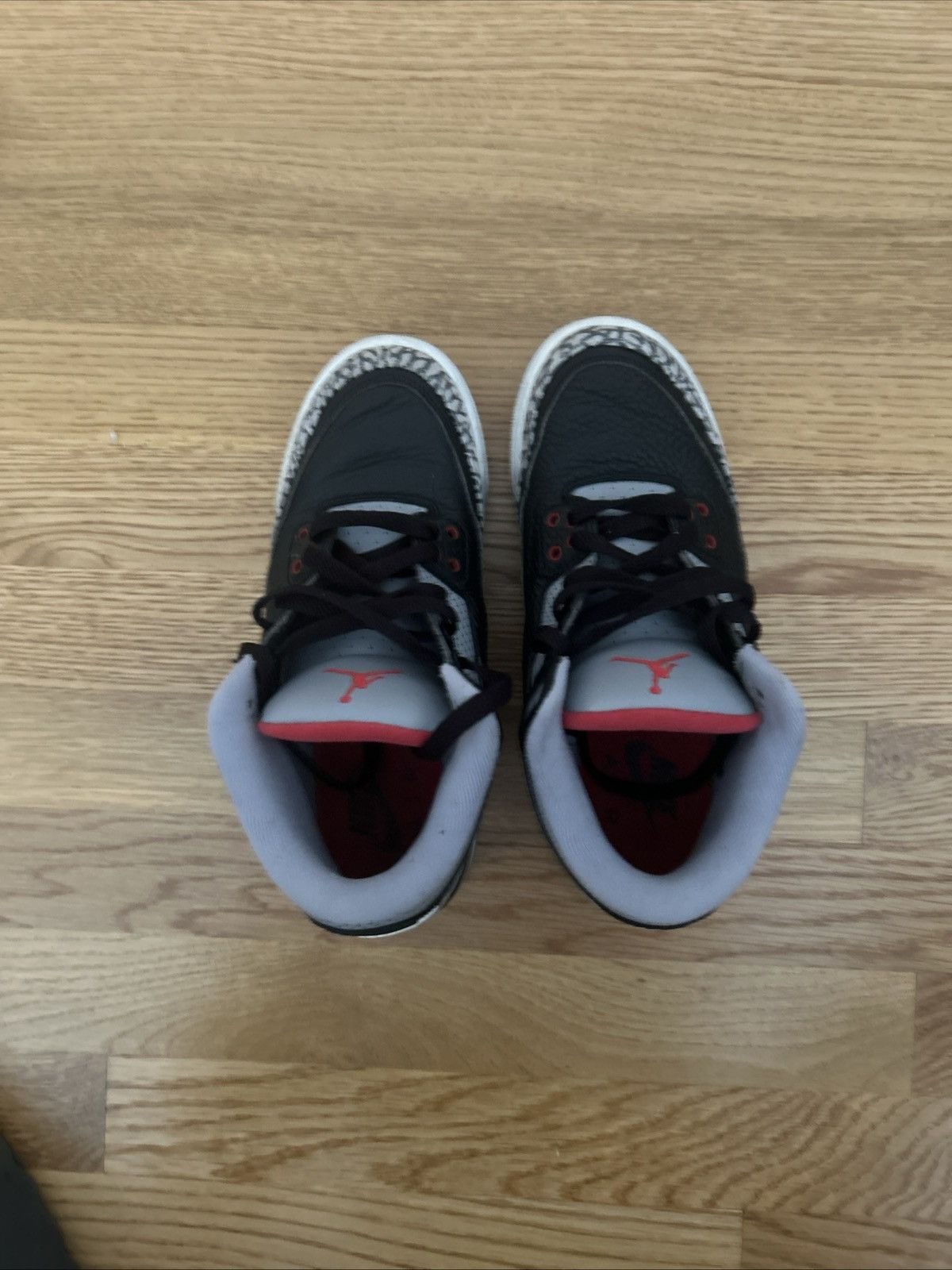 Jordan Brand × Nike Jordan 3 Black Cement 2018 gs Size US 5.5 / EU 38 - 3 Thumbnail