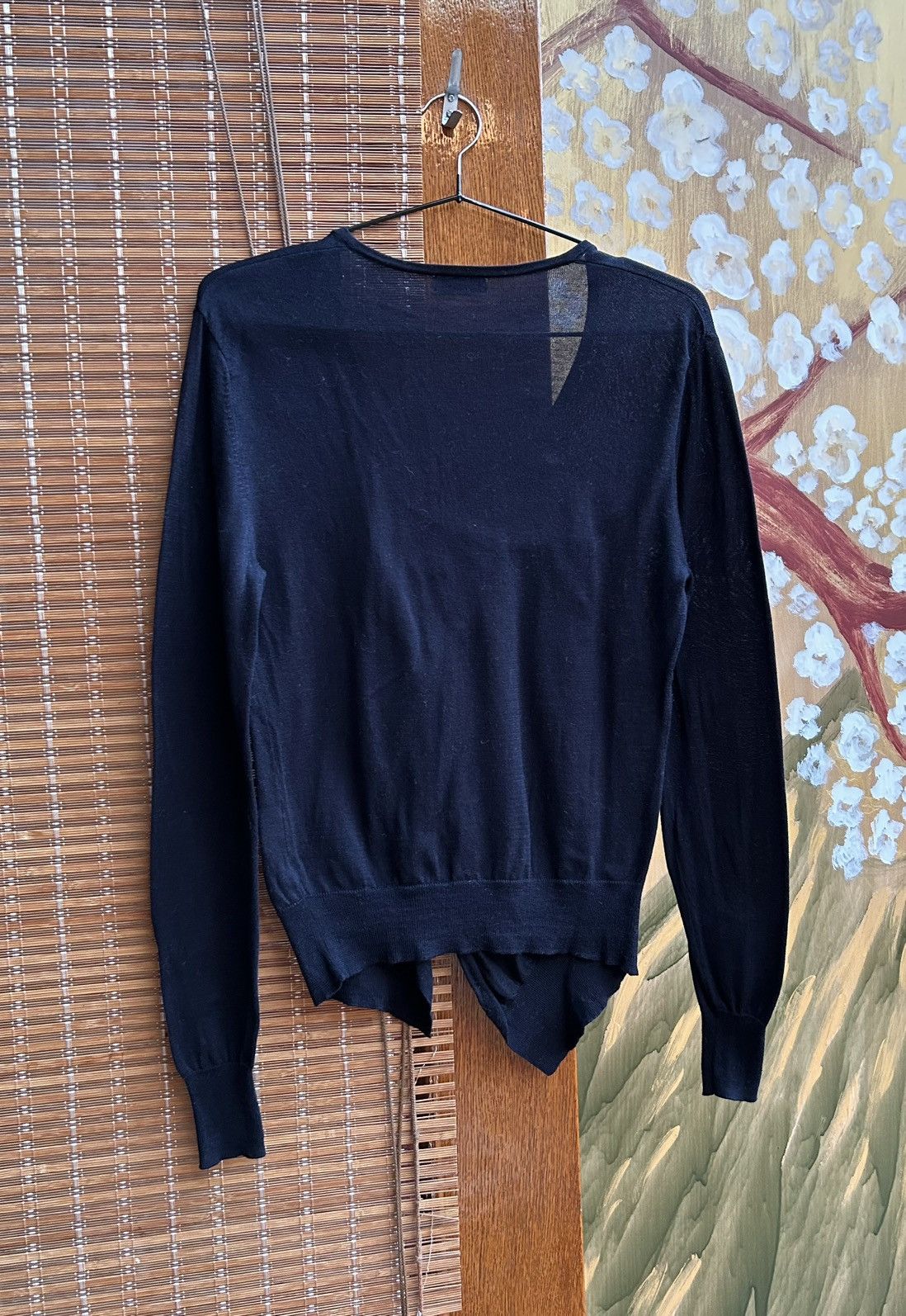 Dries Van Noten Dries Van Noten 100% Cotton Cardigan Asymmetric Button Front Size S / US 4 / IT 40 - 3 Thumbnail