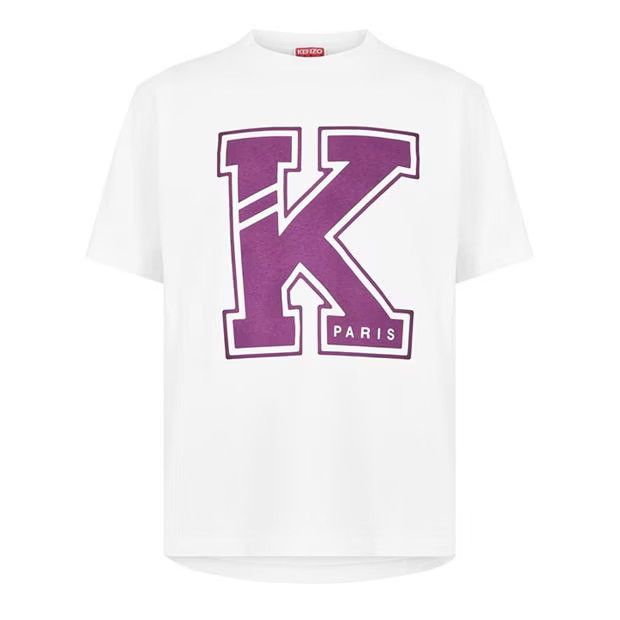 image of Kenzo O1G2R1Mq0424 Collegiate T-Shirts In White, Men's (Size Small)