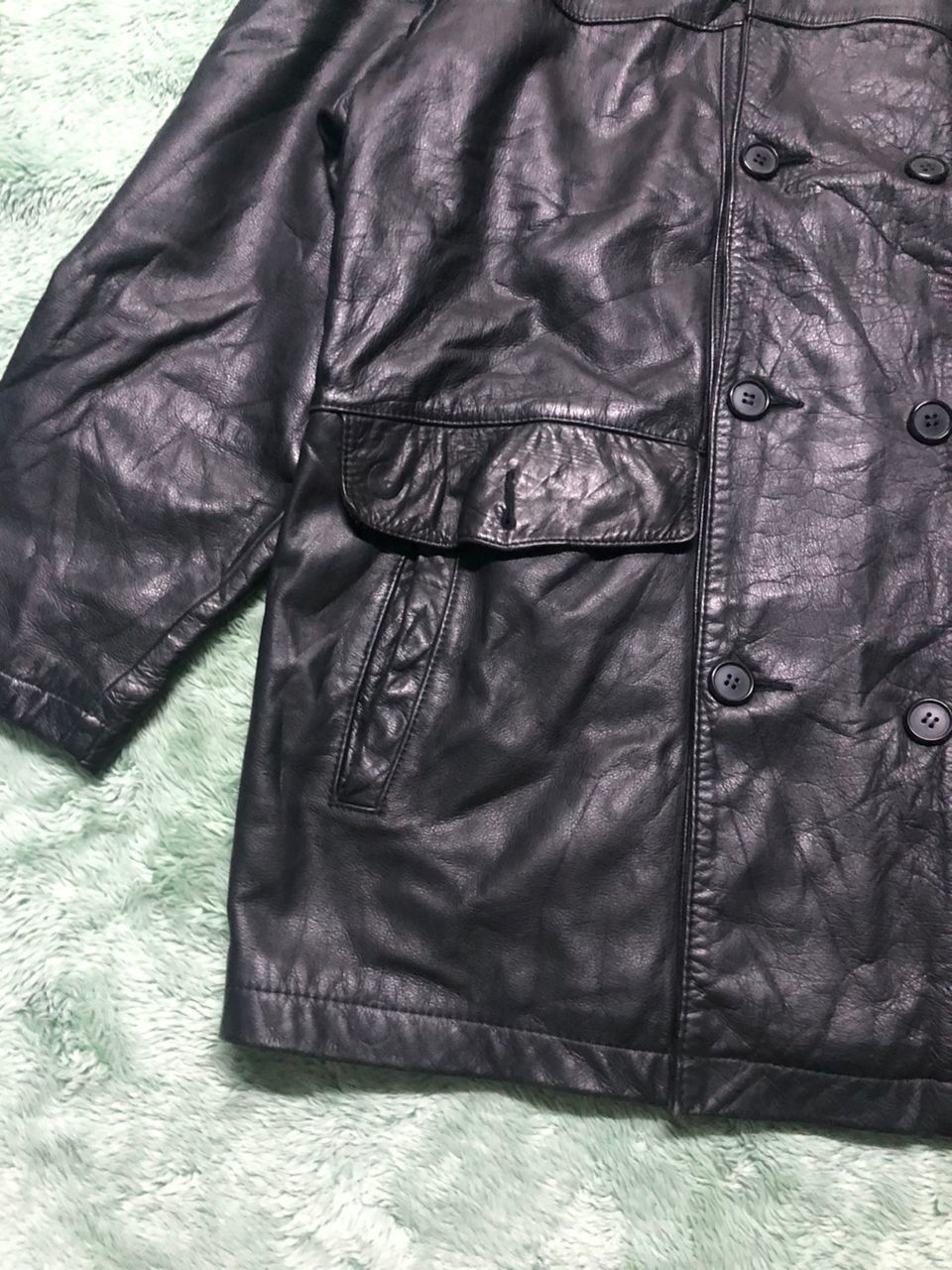 Issey Miyake VTG PARACHUTE CARGO COWHIDE LEATHER JACKET D HOMME AHOMME Size US L / EU 52-54 / 3 - 7 Thumbnail