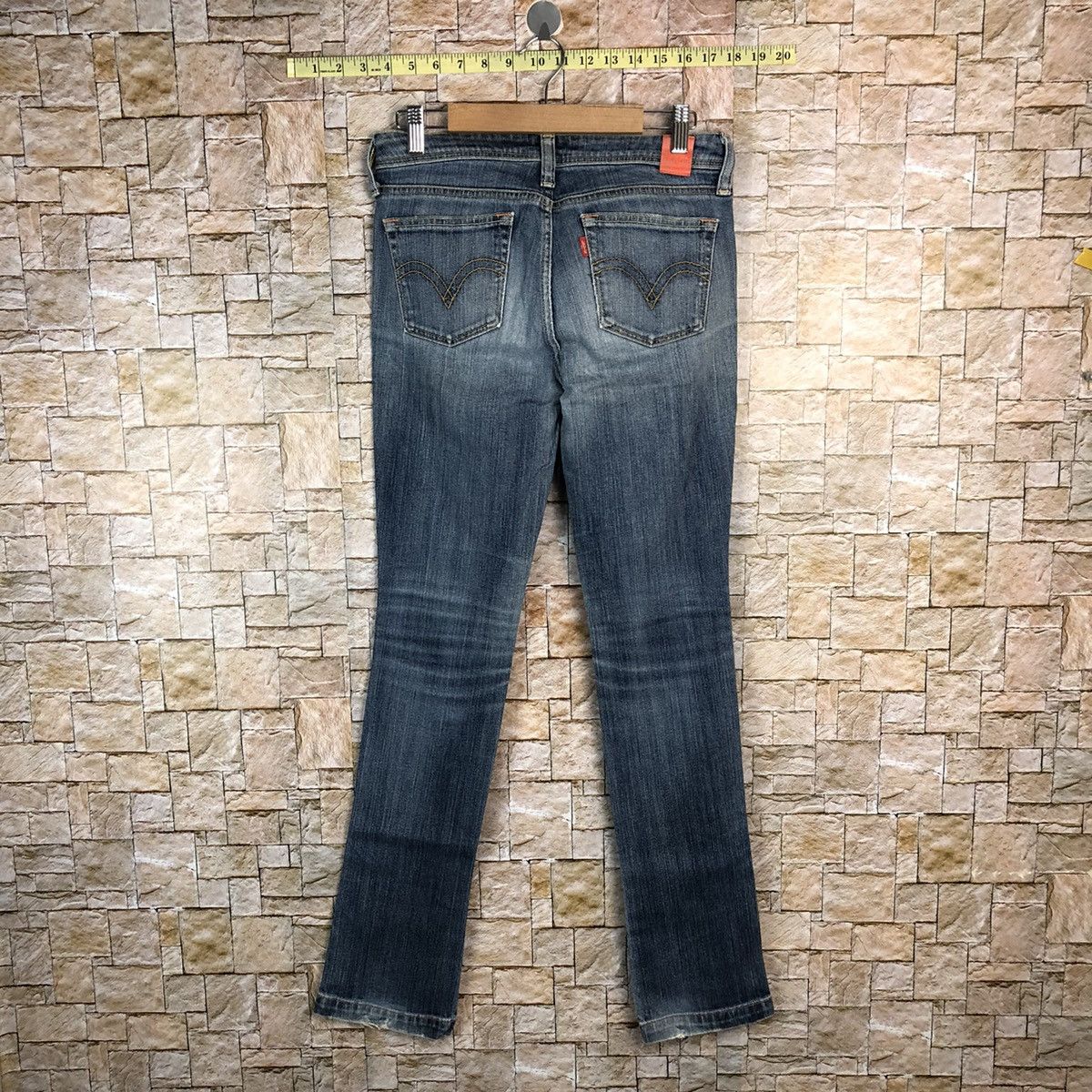 Levi's Levis Ladies Blue Disstressed Denim Pants #A606 Size 29" - 14 Thumbnail