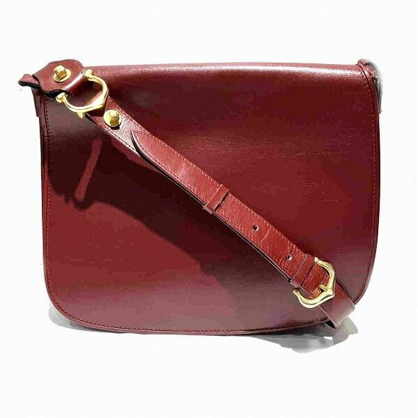 Cartier Cartier Must Line Shoulder Bag Leather Shoulder Bag in Brown, Women's