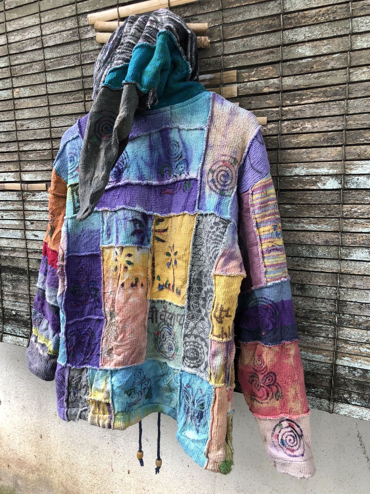 Vintage Vintage Handmade Patchwork Yak’n Yeti Nepal Zipper Hoodies Size US L / EU 52-54 / 3 - 20 Thumbnail