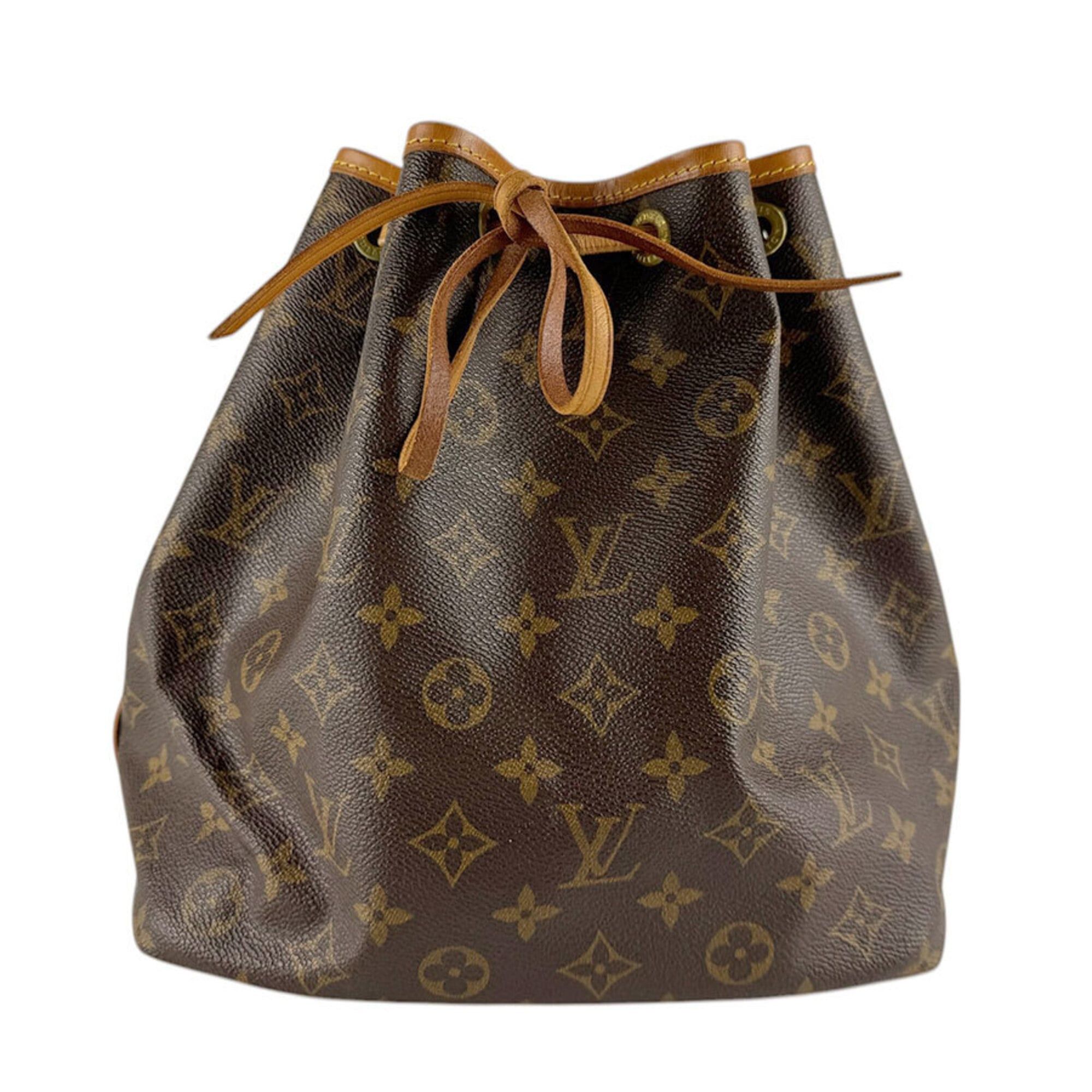 Louis Vuitton Louis Vuitton Shoulder Bag Monogram Petit Noé Canvas Brown Gold Women's M42226 z9378 Size ONE SIZE - 1 Thumbnail