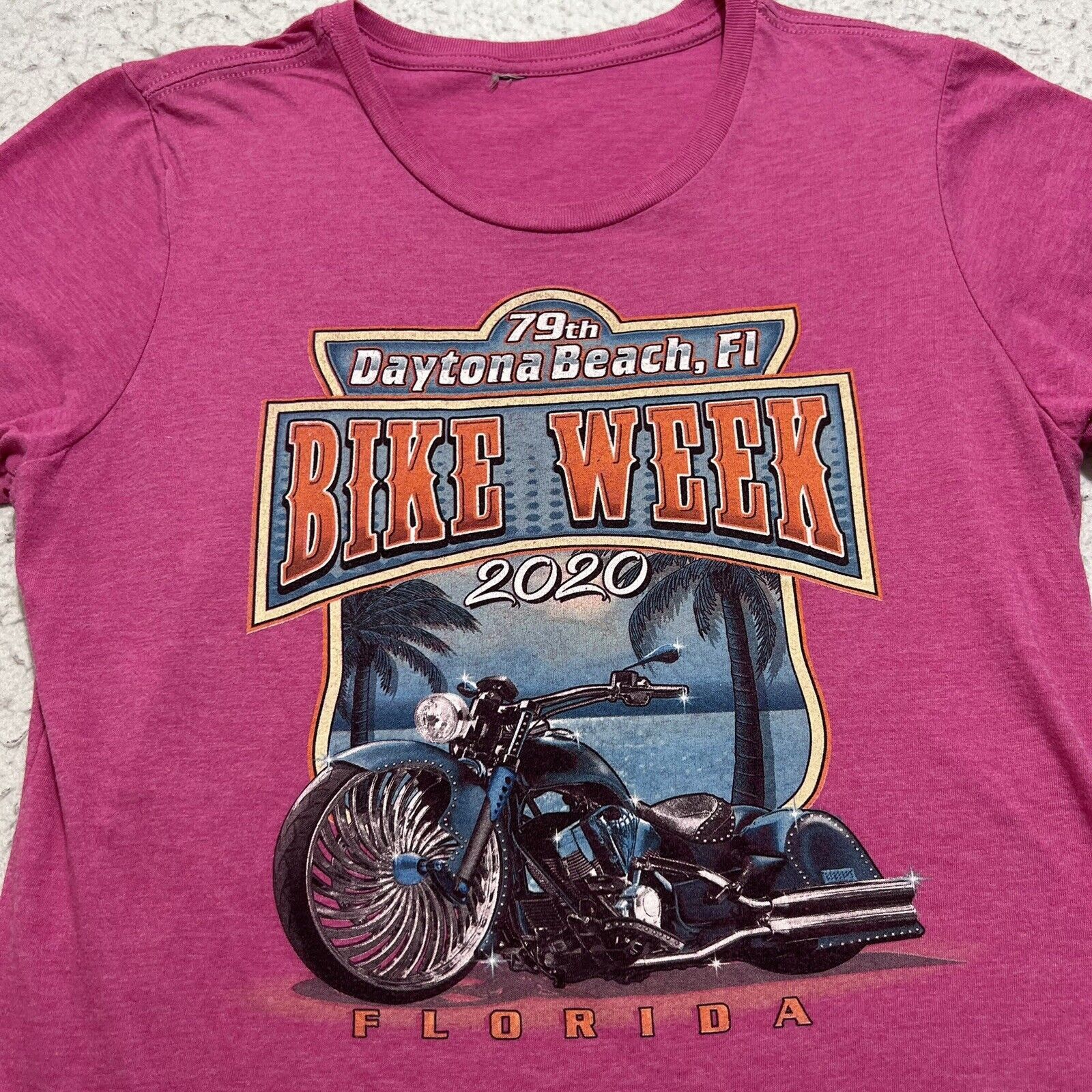 Other Daytona Beach Bike Week 2020 Short Sleeve Graphic T Shirt Size M / US 6-8 / IT 42-44 - 2 Thumbnail