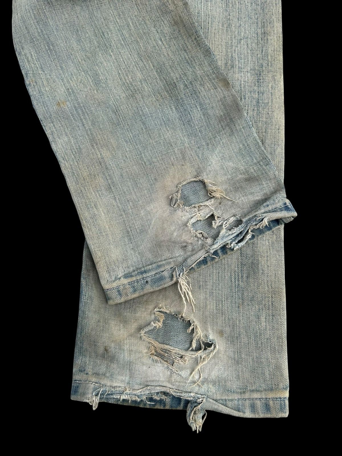 Kapital Vintage Diesel Big Logo Distressed Dirty Denim jeans Size US 32 / EU 48 - 18 Thumbnail