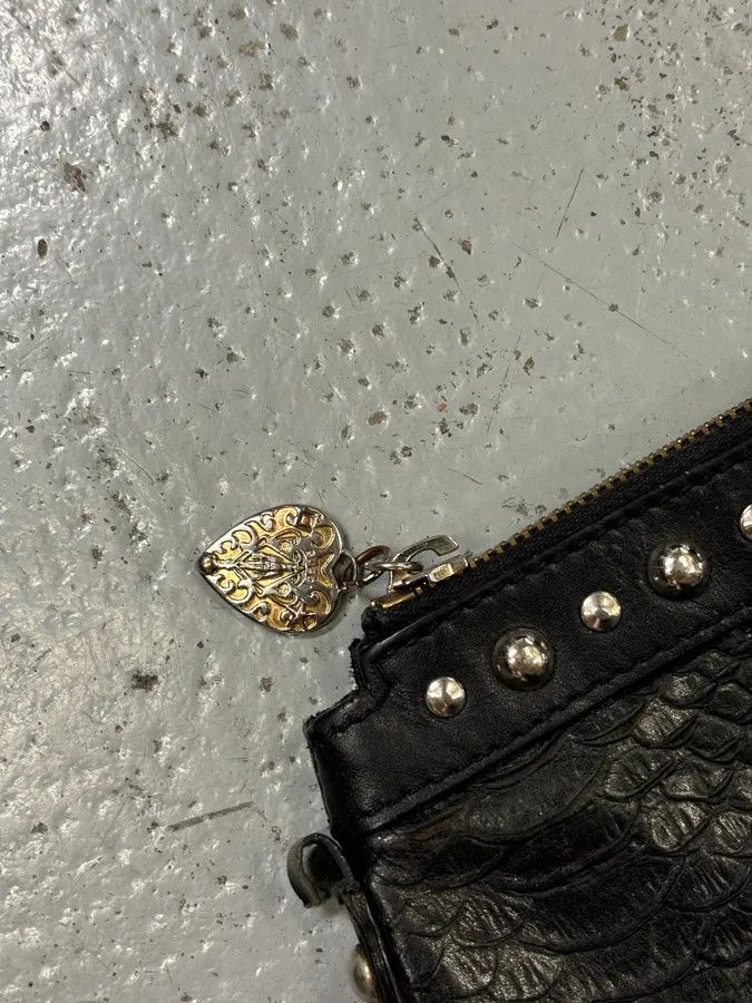 Gucci AW2007 Gucci Black Python Leather Studded Heart Bag by Frida Giannini Size ONE SIZE - 7 Thumbnail