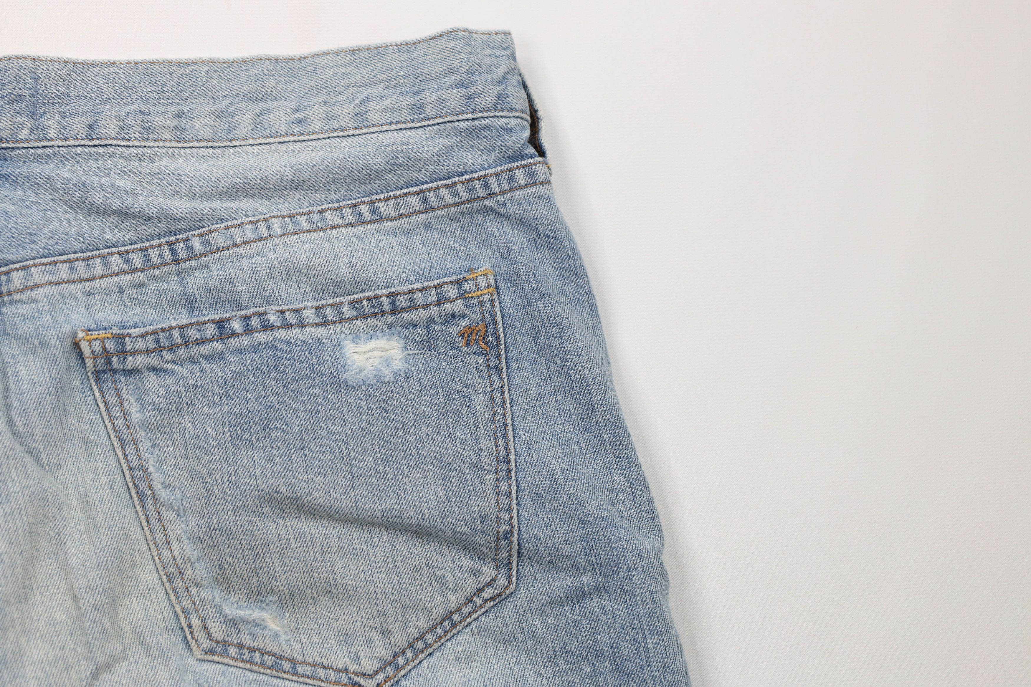 Madewell Madewell Button Fly Denim Jean Shorts Blue Cotton Size 29" - 10 Thumbnail