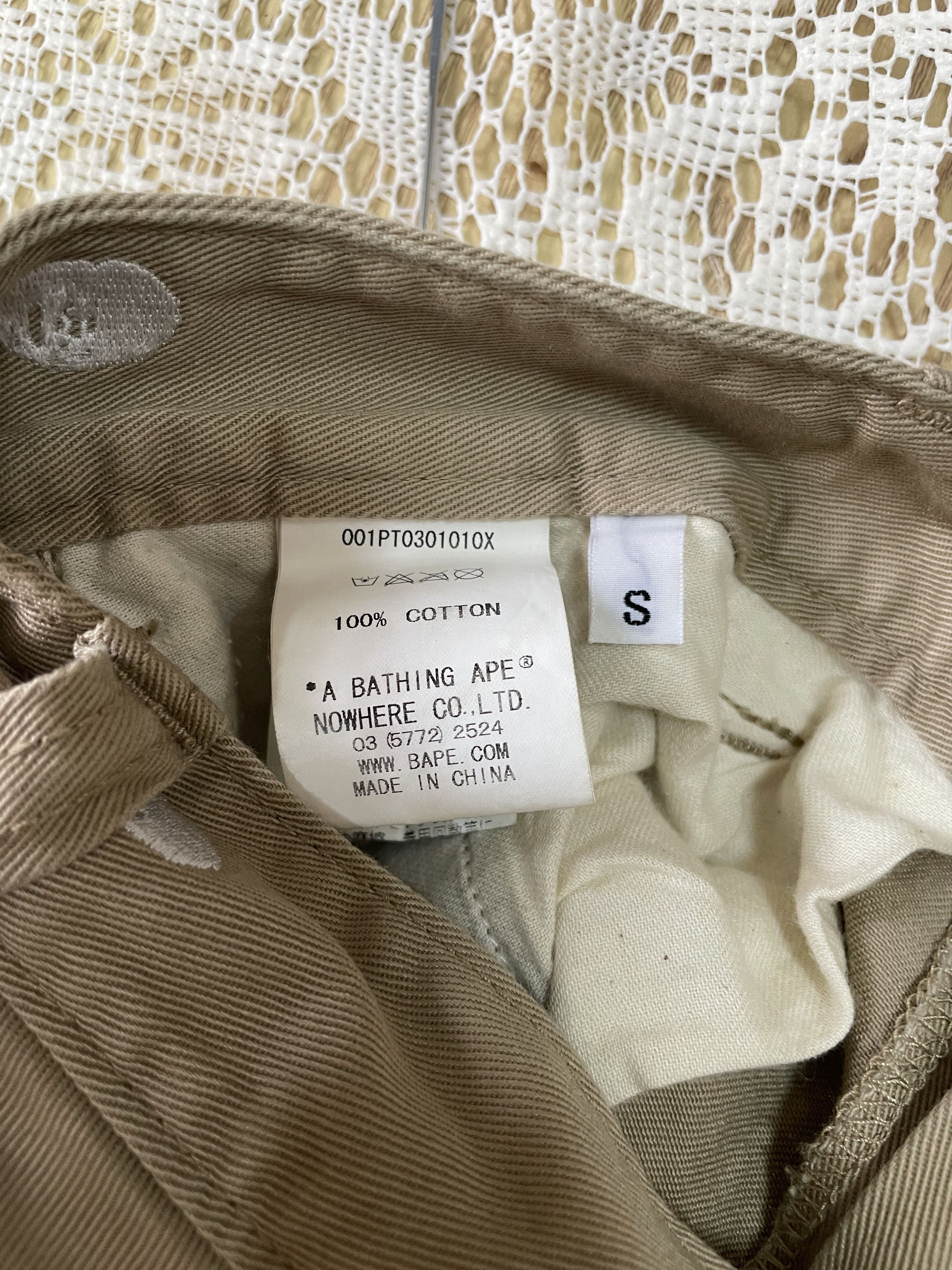 Bape BAPEEASY Embroidery Monkey face chino pants Size US 30 / EU 46 - 7 Thumbnail