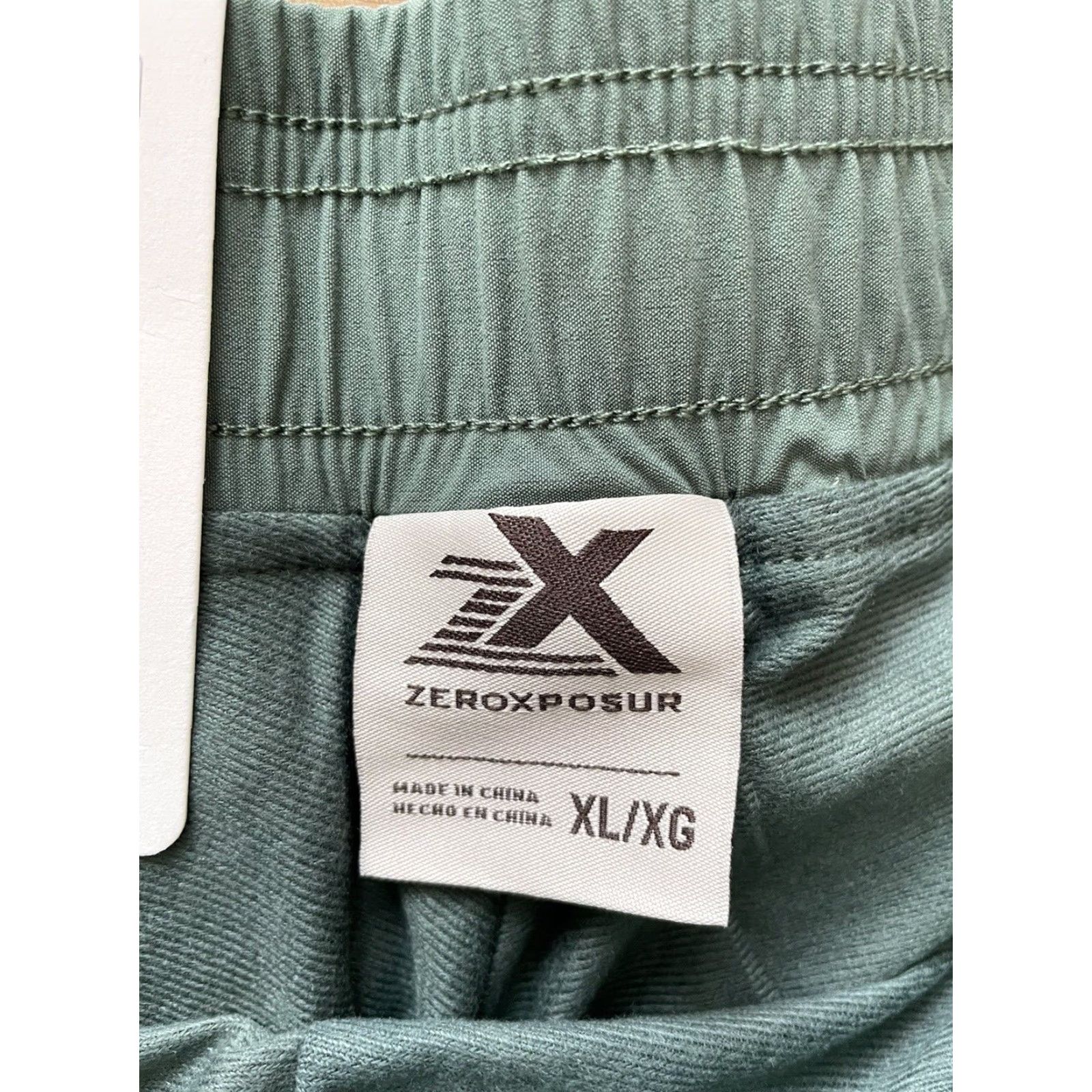 ZeroXposur NWT ZeroXposur Stretch Pull On Pants XL Green Zip Pockets Jogger Women Size XL City Hip Hop 80s 90s Commuter Style Pants Size 40" / US 18 - 5 Thumbnail