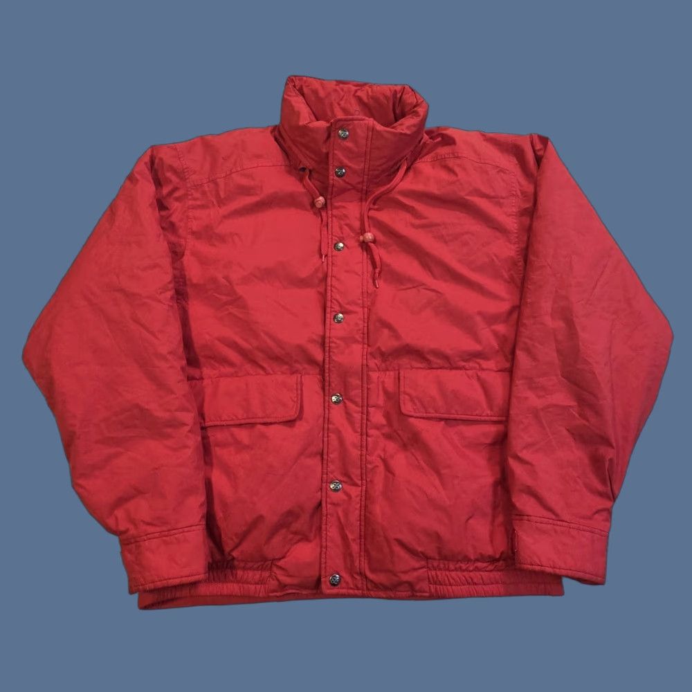 Eddie Bauer VINTAGE Eddie Bauer Jacket Bomber Mens XL Red Down Hooded Nylon Quilted Mid-Length 80s 90s Outdoor Winter Fall Spring Size US XL / EU 56 / 4 - 1 Thumbnail