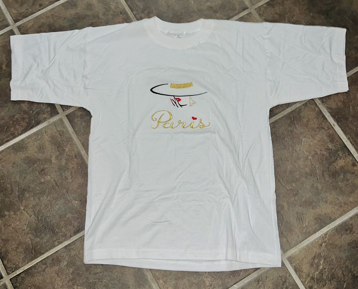 Vintage VINTAGE PARIS FASHION T-SHIRT ❤️ Size US L / EU 52-54 / 3 - 5 Thumbnail