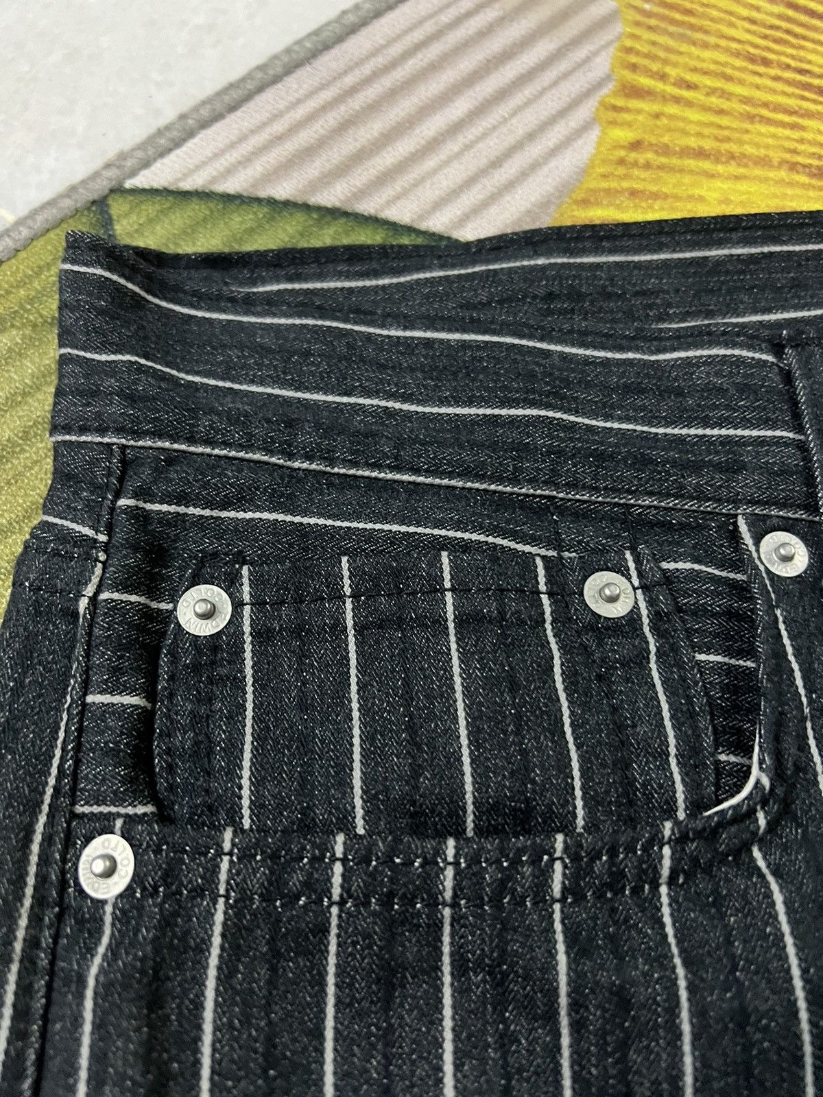 Edwin × Japanese Brand EDWIN STRIPE JEANS Size US 33 - 4 Thumbnail
