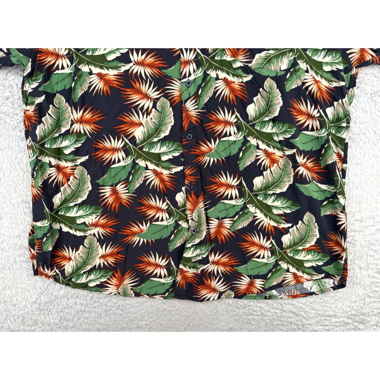 CO VINTAGE Molokai Surf Co Shirt Men 2XL Blue Floral Leaf 100% Rayon Hawaiian Button-Up Short Sleeve Mens Size US XXL / EU 58 / 5 - 5 Thumbnail