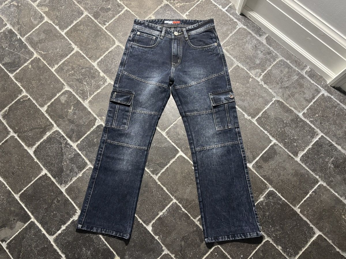 Vintage New York Yankees Jeans Vintage NY Denim 3D Pocket Puff Y2K Size US 28 / EU 44 - 17 Thumbnail