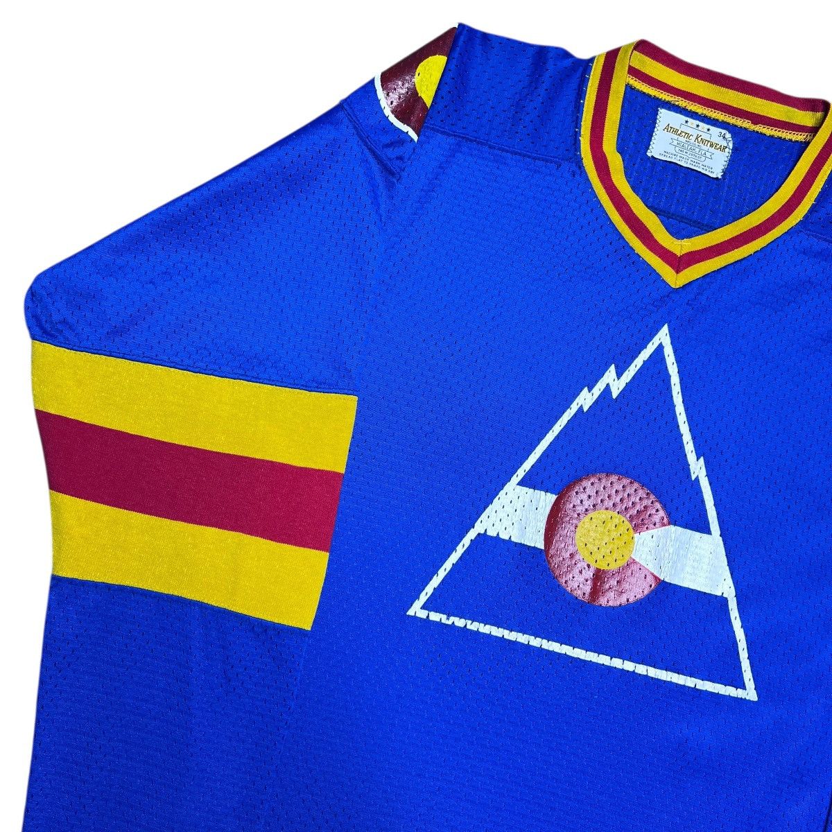 NHL 1970s NHL Colorado Rockies Athletic Knitwear Hockey Jersey Size US XS / EU 42 / 0 - 19 Thumbnail
