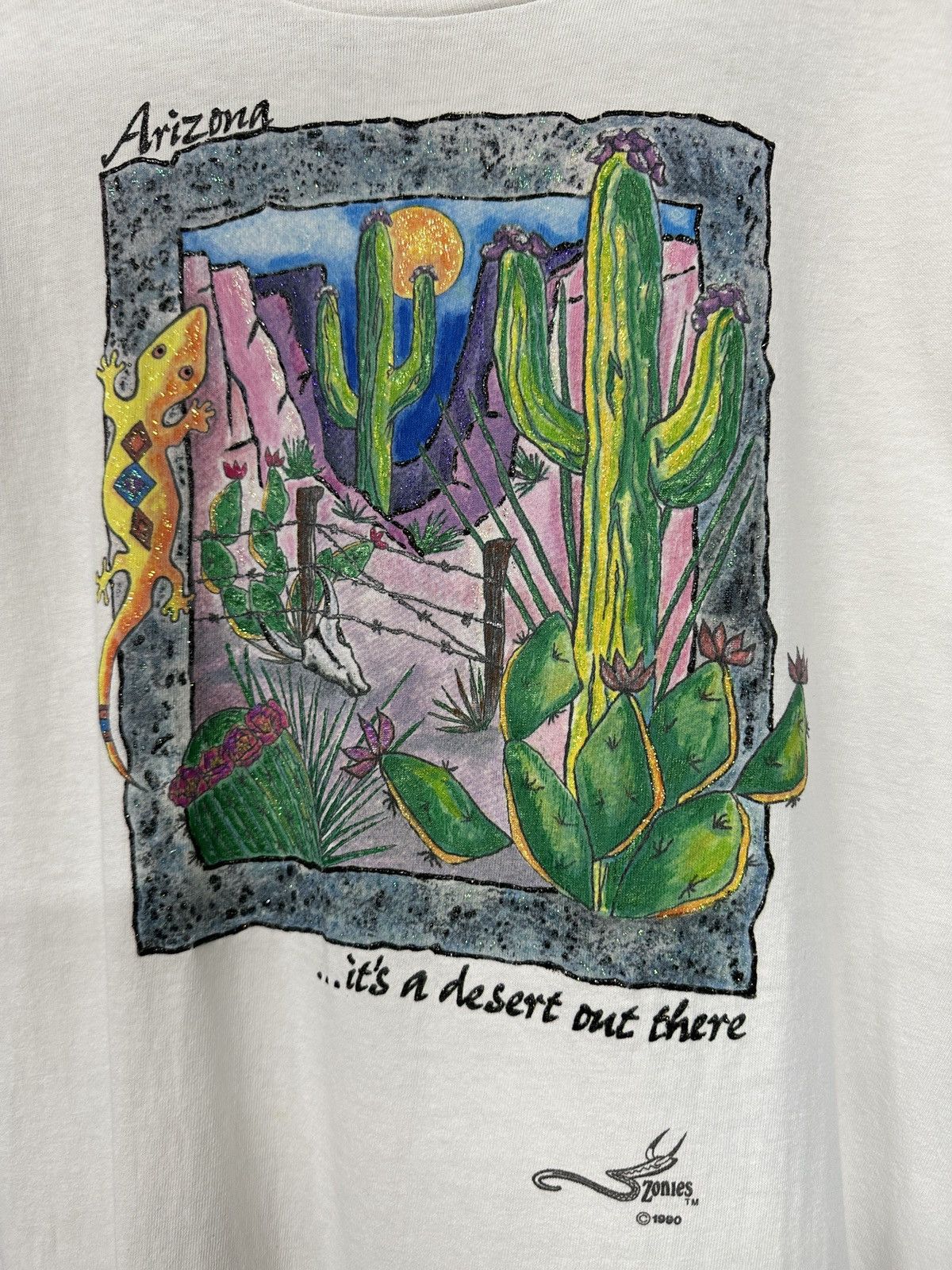 Vintage Vintage 1990 Arizona Desert Graphic Tee Size US M / EU 48-50 / 2 - 2 Thumbnail
