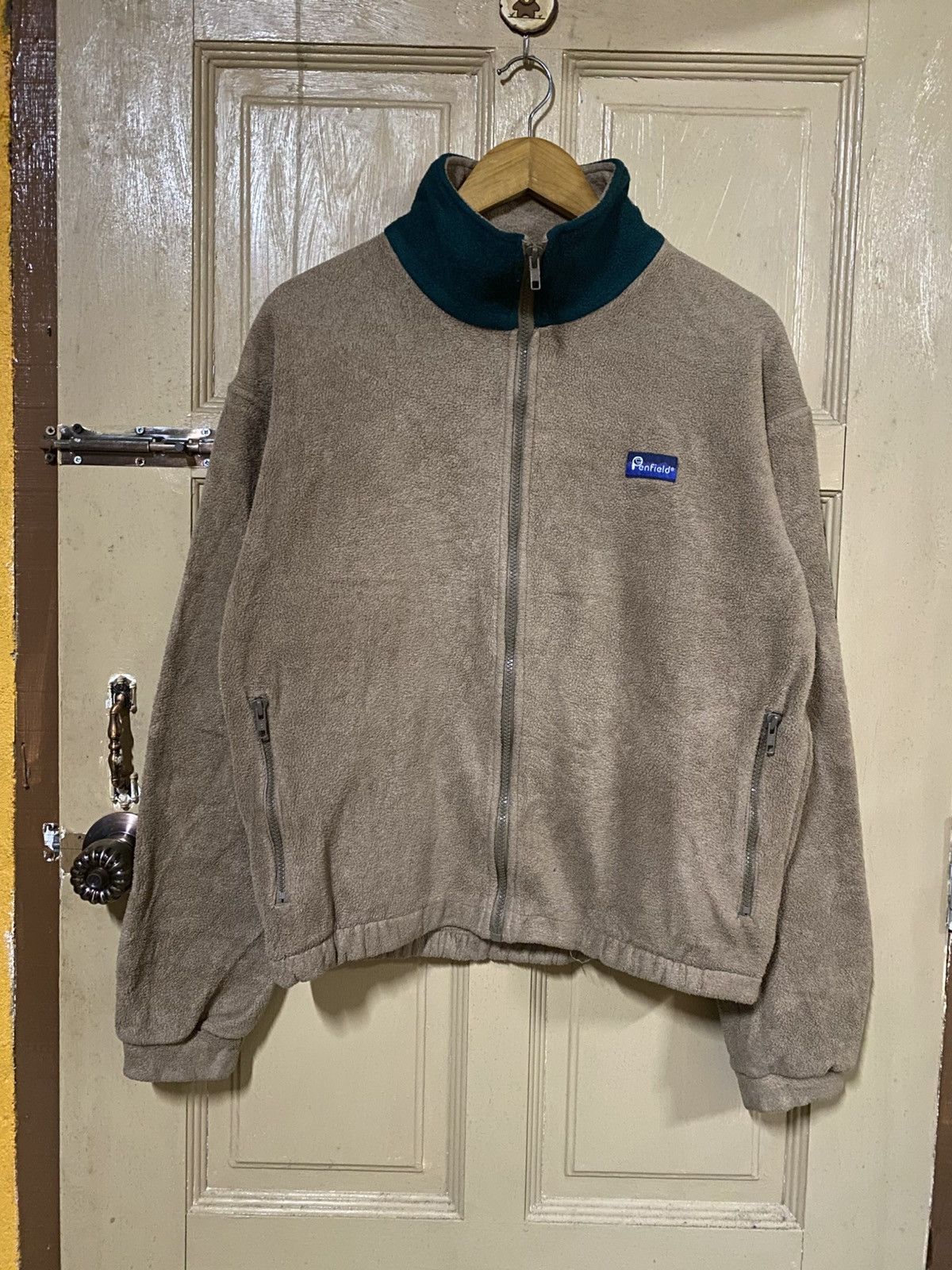 Penfield Vintage Penfield USA Polar Fleece Jacket - Tan & Green Size US M / EU 48-50 / 2 - 1 Thumbnail