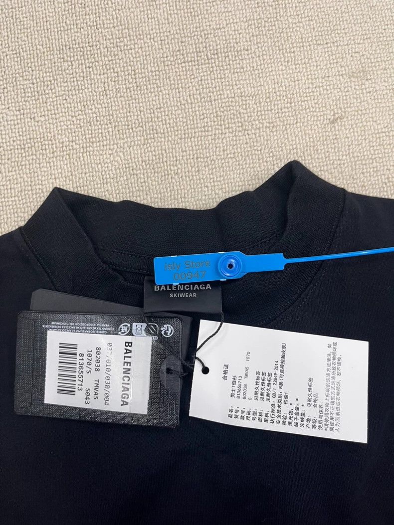 Balenciaga Balenciaga Logo Printed Crew Neck Short Sleeve Regular T-S Size US S / EU 44-46 / 1 - 5 Thumbnail