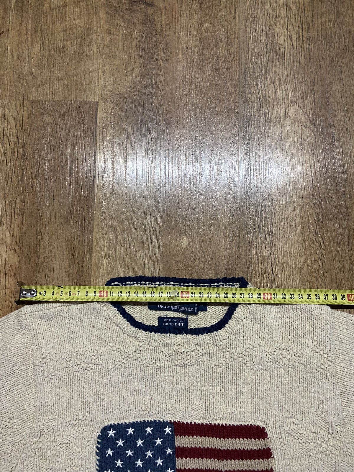 Polo Ralph Lauren × Ralph Lauren RALPH LAUREN KNITTED USA LOGO SWEATER JUMPER Size L / US 10 / IT 46 - 10 Thumbnail