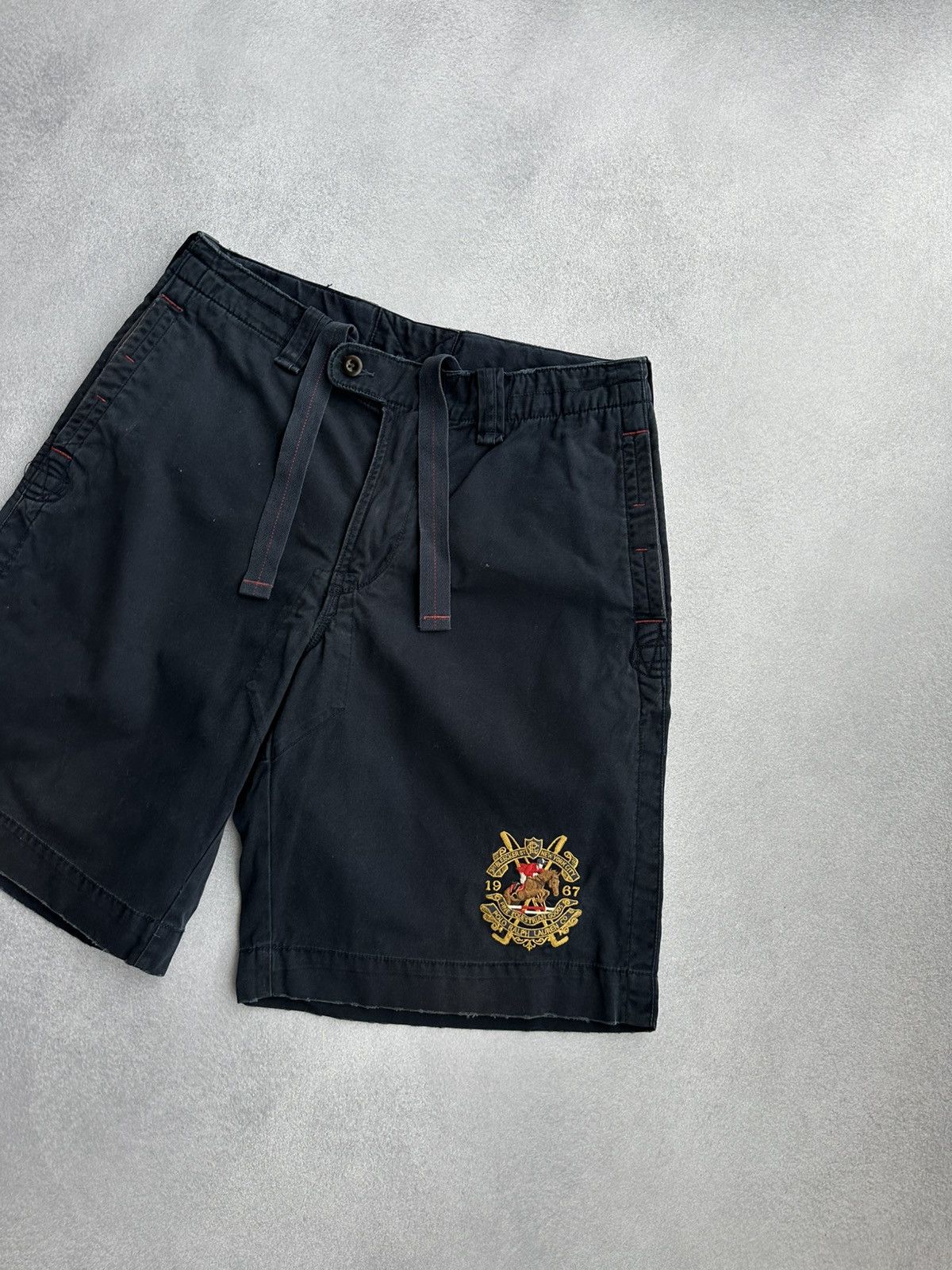Polo Ralph Lauren Vintage Polo Ralph Lauren Mercer Club Navy Shorts Size US 32 / EU 48 - 2 Thumbnail
