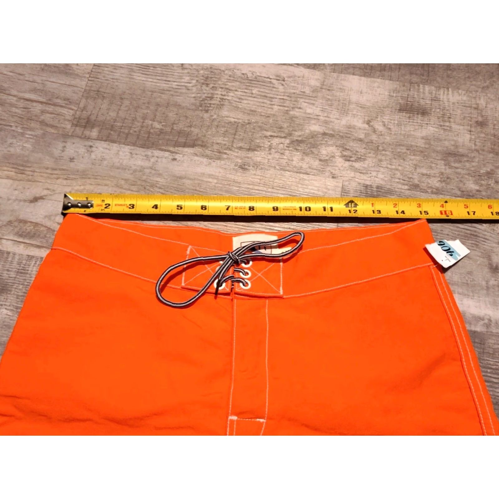 Vintage Salt Surf Men's Board Shorts USA Orange 30 Drawstring Pockets Beach Surfing Made in USA Polyester Microfiber Unlined Regular Bottom Size US 30 / EU 46 - 5 Thumbnail