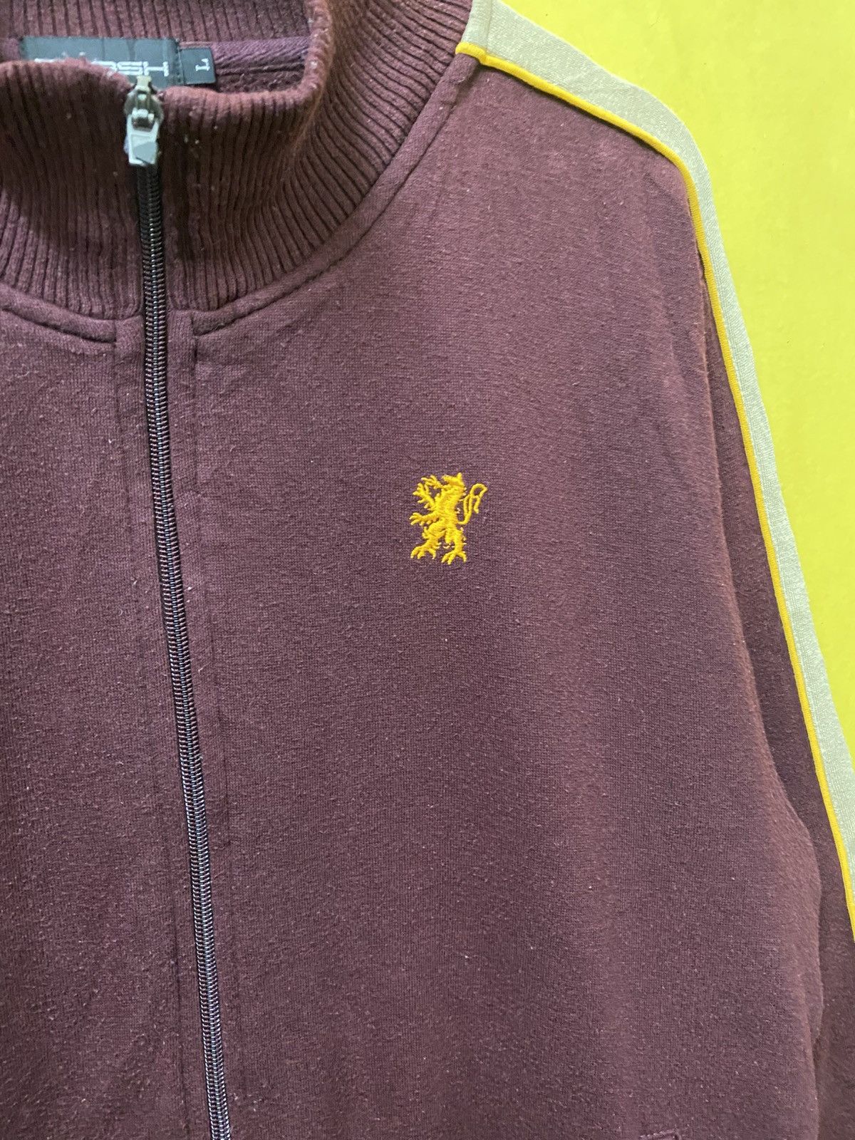 The Unbranded Brand Sweater Zipper Small Logo Maroon Colour Size US L / EU 52-54 / 3 - 4 Thumbnail
