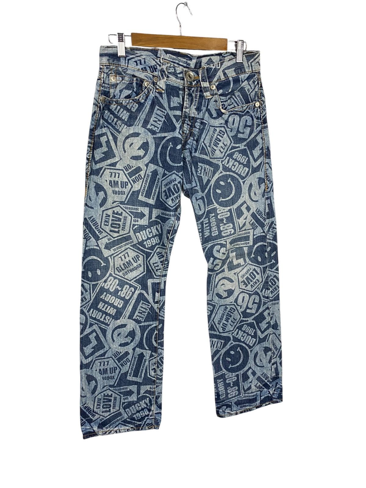 Japanese Brand Co&lu denim full printed kapital style Size US 30 / EU 46 - 3 Thumbnail