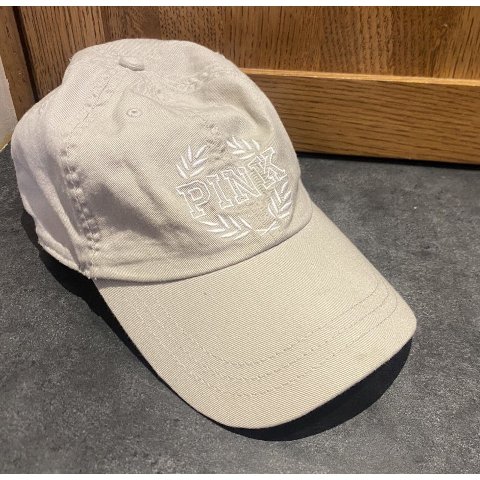 Victoria's Secret Victoria Secret Pink Strapback Dad Hat Beige Adjustable Size ONE SIZE - 1 Thumbnail