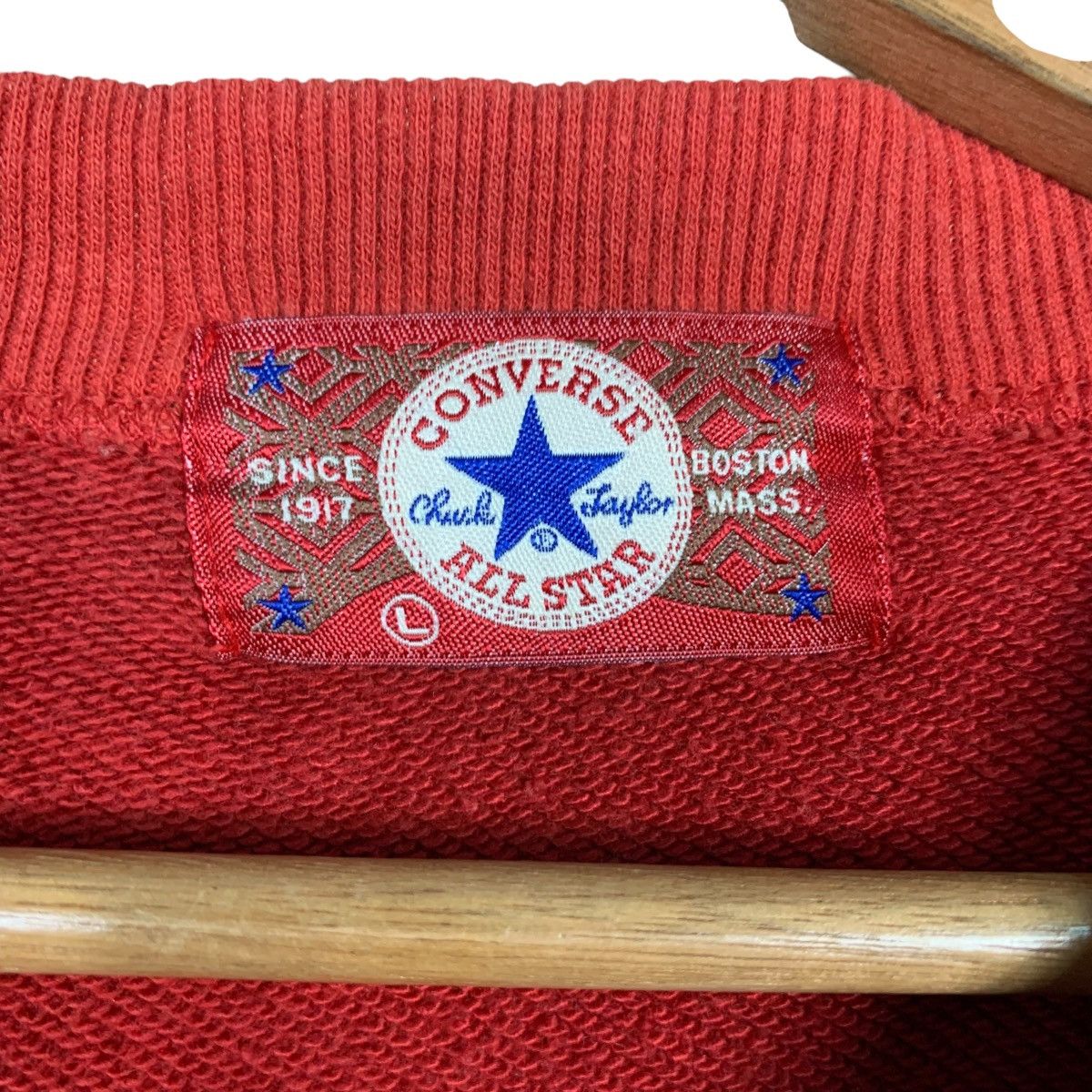 Converse CONVERSE Embroidery Big Logo Crewneck Sweatshirt #1969-C86 Size US L / EU 52-54 / 3 - 11 Thumbnail