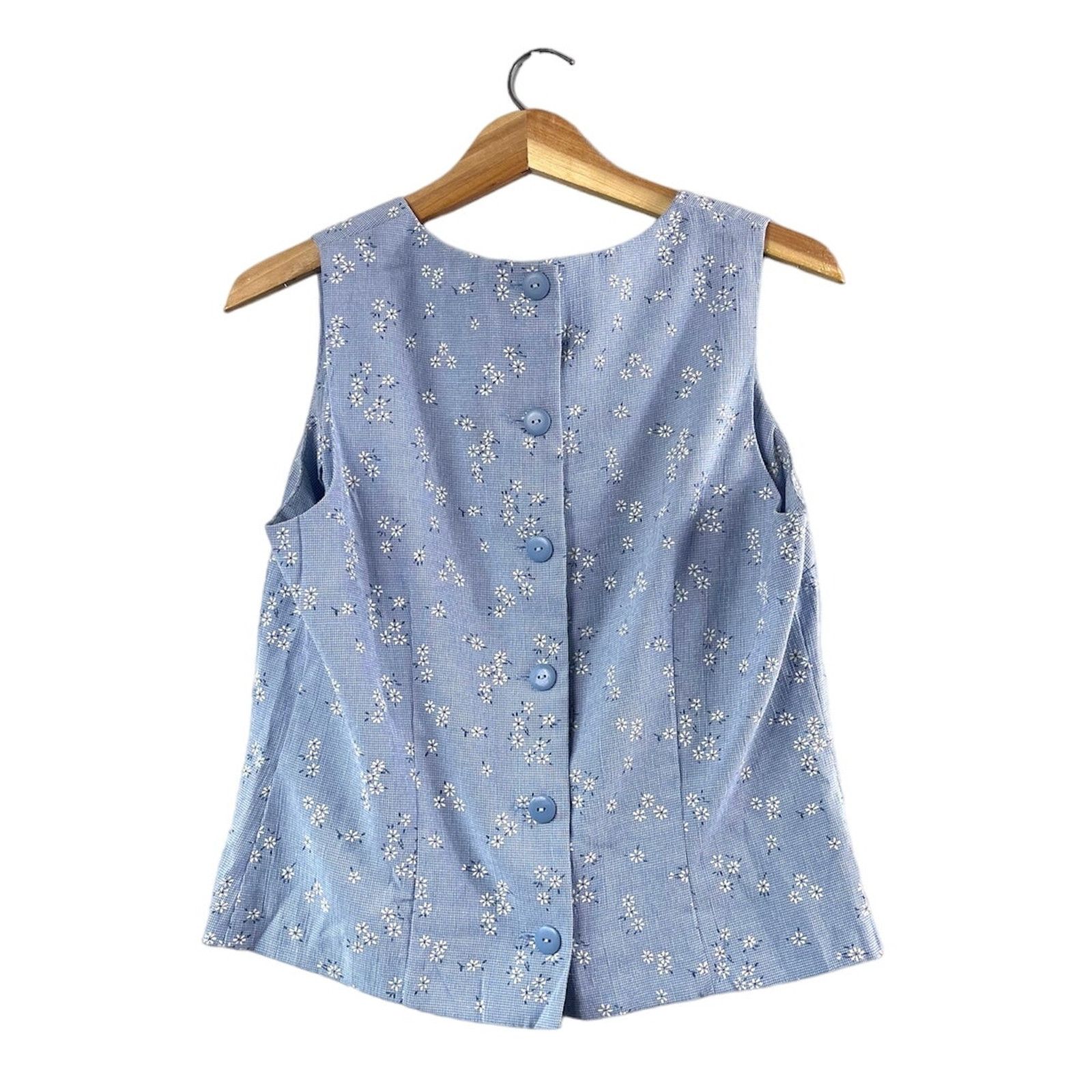 Vintage Vintage Button Back Floral T.R. Bentley Tank 13/14 Size XL / US 12-14 / IT 48-50 - 2 Thumbnail