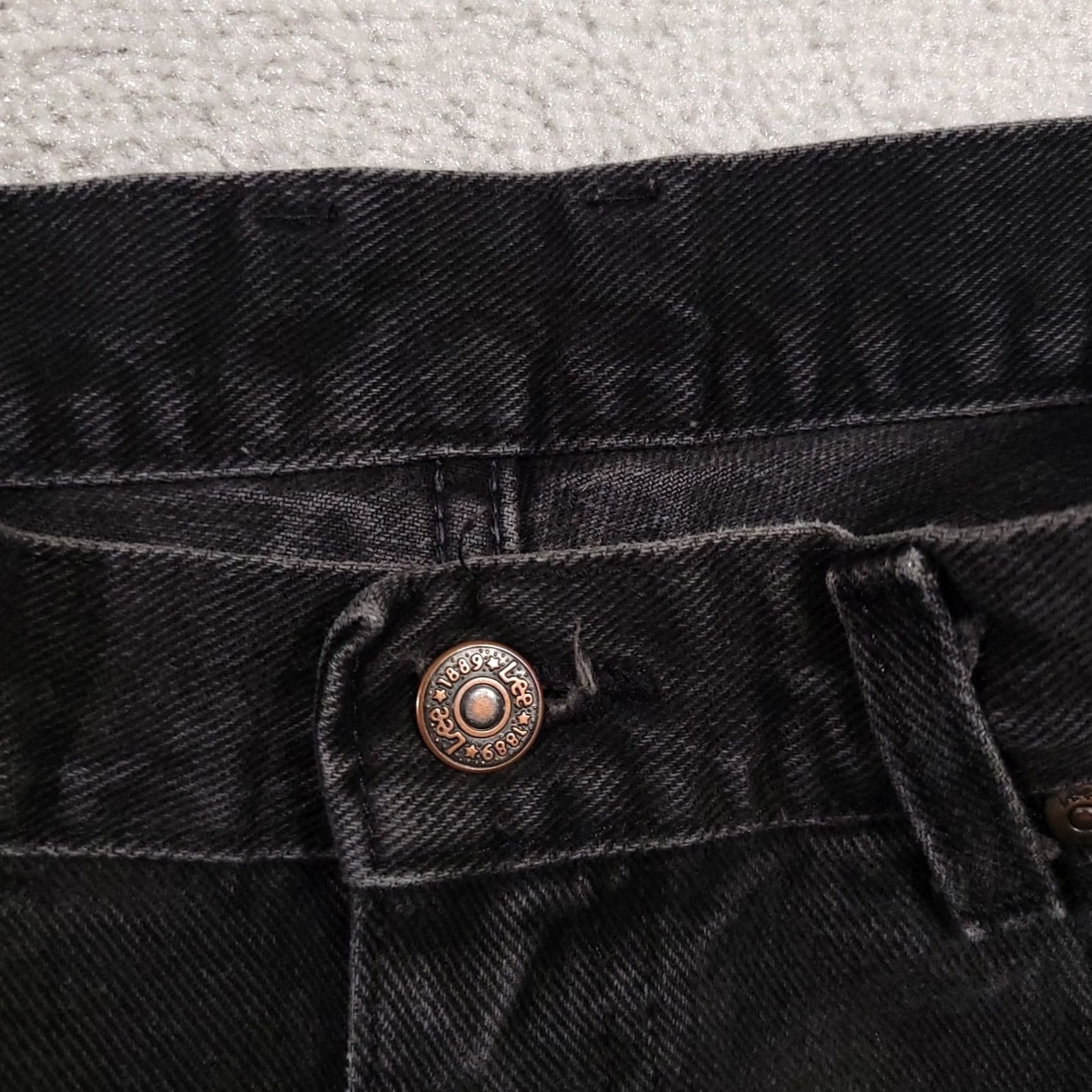 Lee VINTAGE Lee High Rise Denim Mom Jeans Women's 10 Tapered Black USA Made Shirt Size 32" / US 10 / IT 46 - 5 Thumbnail