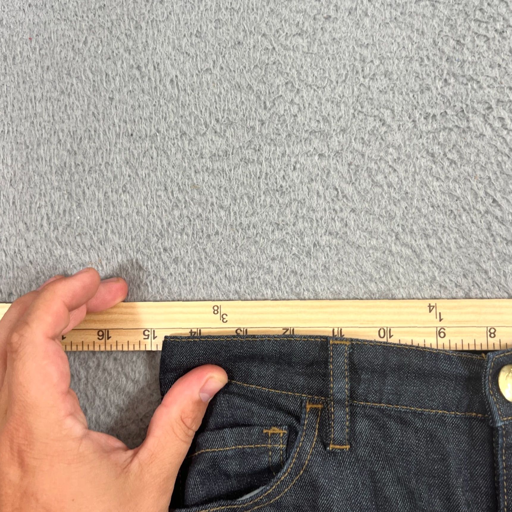 Juicy Couture VINTAGE Juicy Couture Jeans Womens 26 Low Rise Skinny Dark Blue Y2K Rhinestone Denim Size 26" / US 2 / IT 38 - 4 Thumbnail