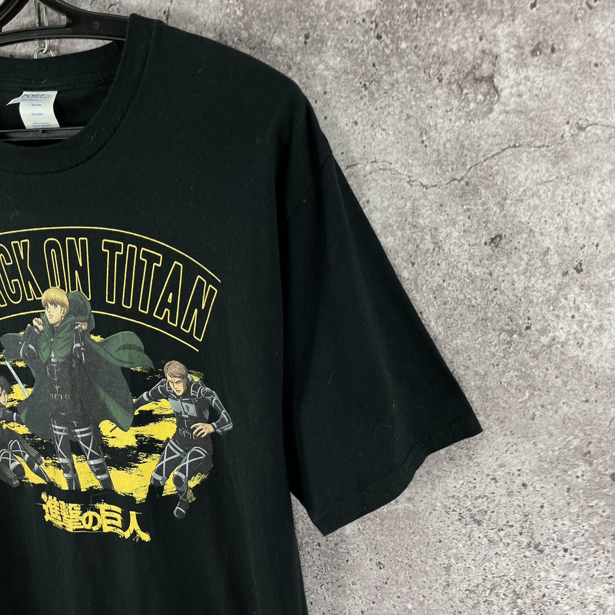 Japanese Brand Attack on Titan Anime Tee Port Company Big Logo Black Size L Size US L / EU 52-54 / 3 - 4 Thumbnail