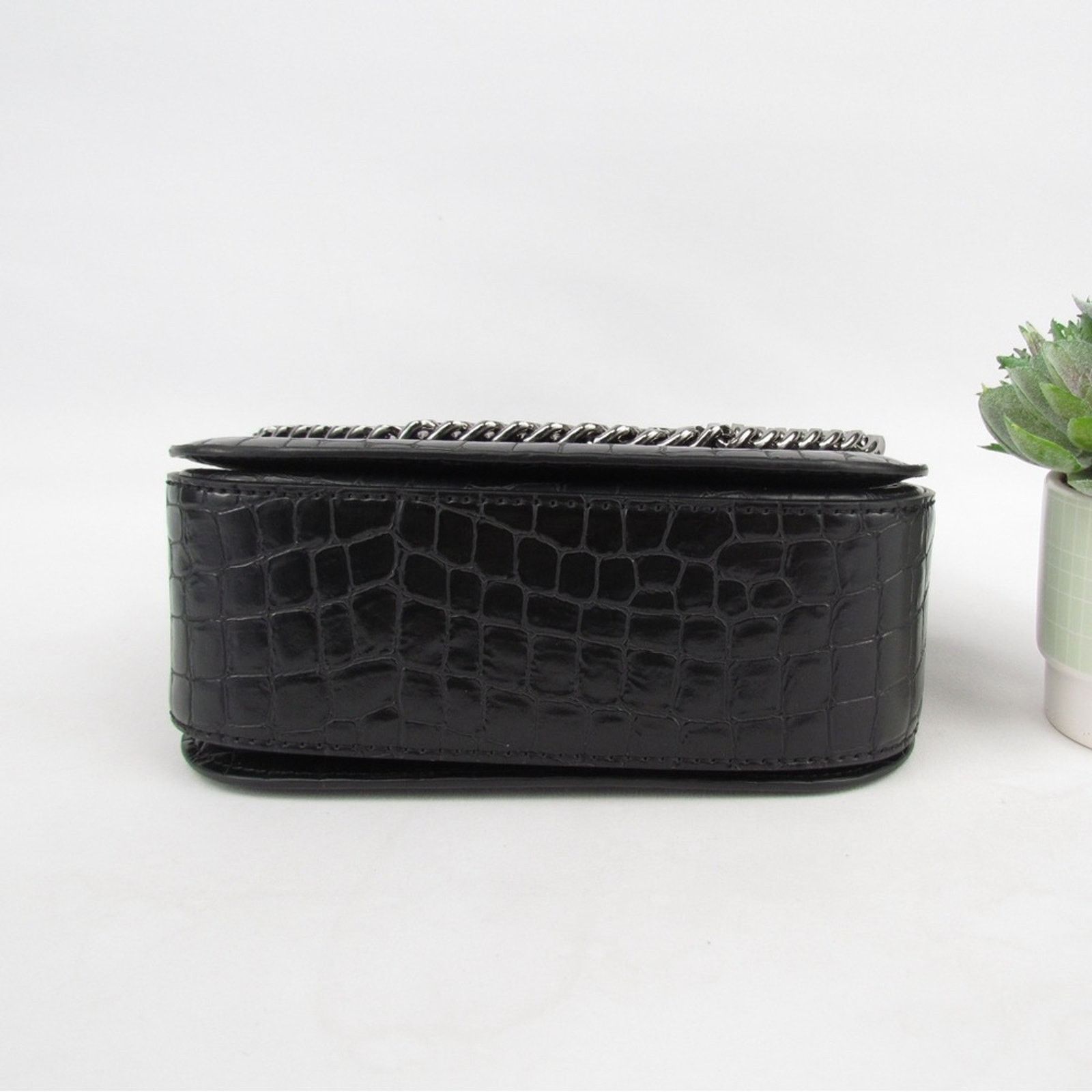 Stella McCartney Stella McCartney Croc Embossed Falabella Star Box Bag Size ONE SIZE - 8 Thumbnail