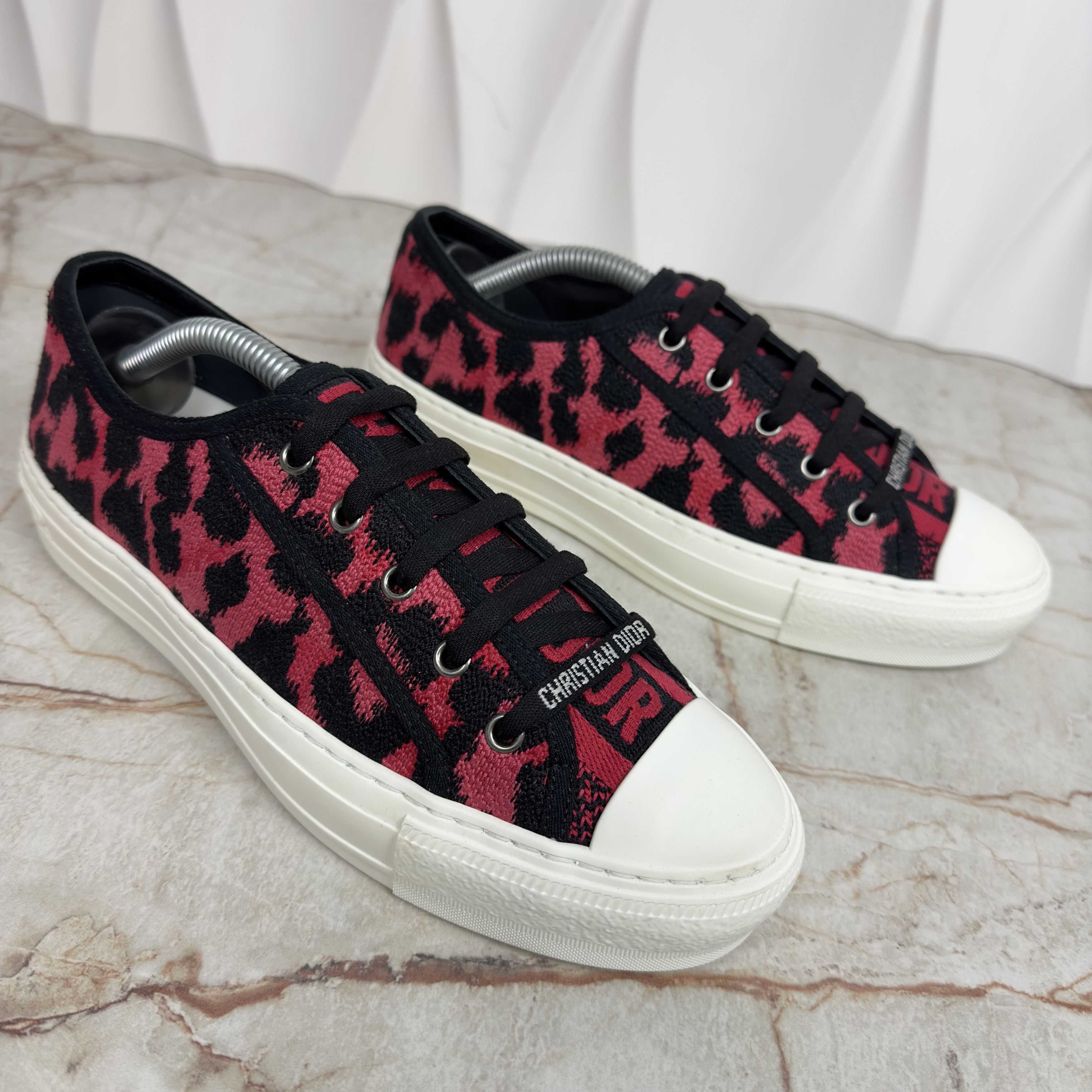 Dior Dior Walk N Dior Trainer Sneakers Leopard Fabric Size US 8.5 / IT 38.5 - 5 Thumbnail
