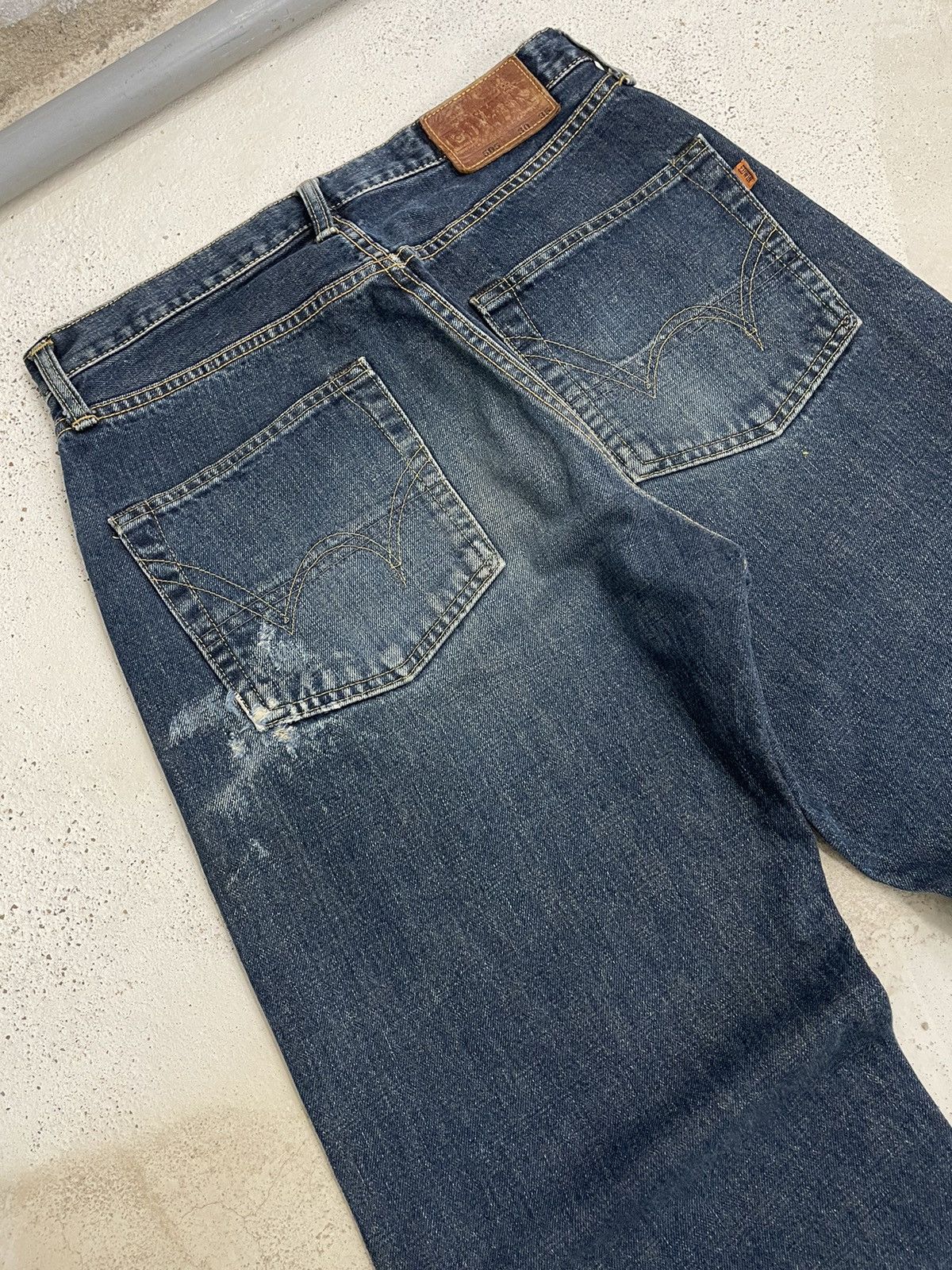 Edwin Edwin 505 Vintage Selvedge Indigo Loose Denim Pants Size US 30 / EU 46 - 12 Thumbnail